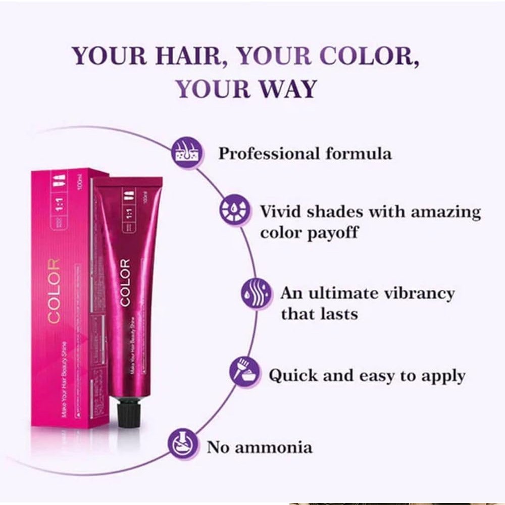 Shoupin Hair Dye, Hair Color No Bleaching Hair Nourishing Coloring Hairdye 3.4oz