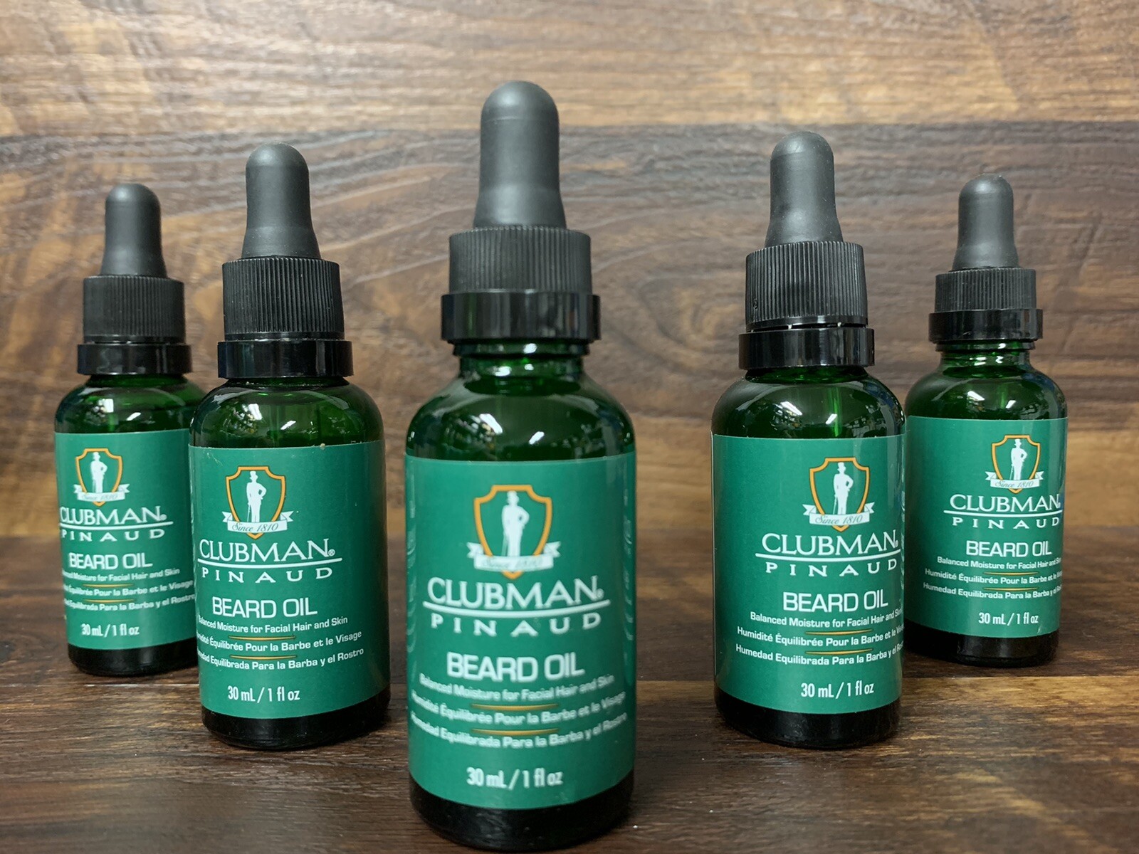 Lot Of 5 Clubman Pinky’s Beard Oil. 1oz. Ea