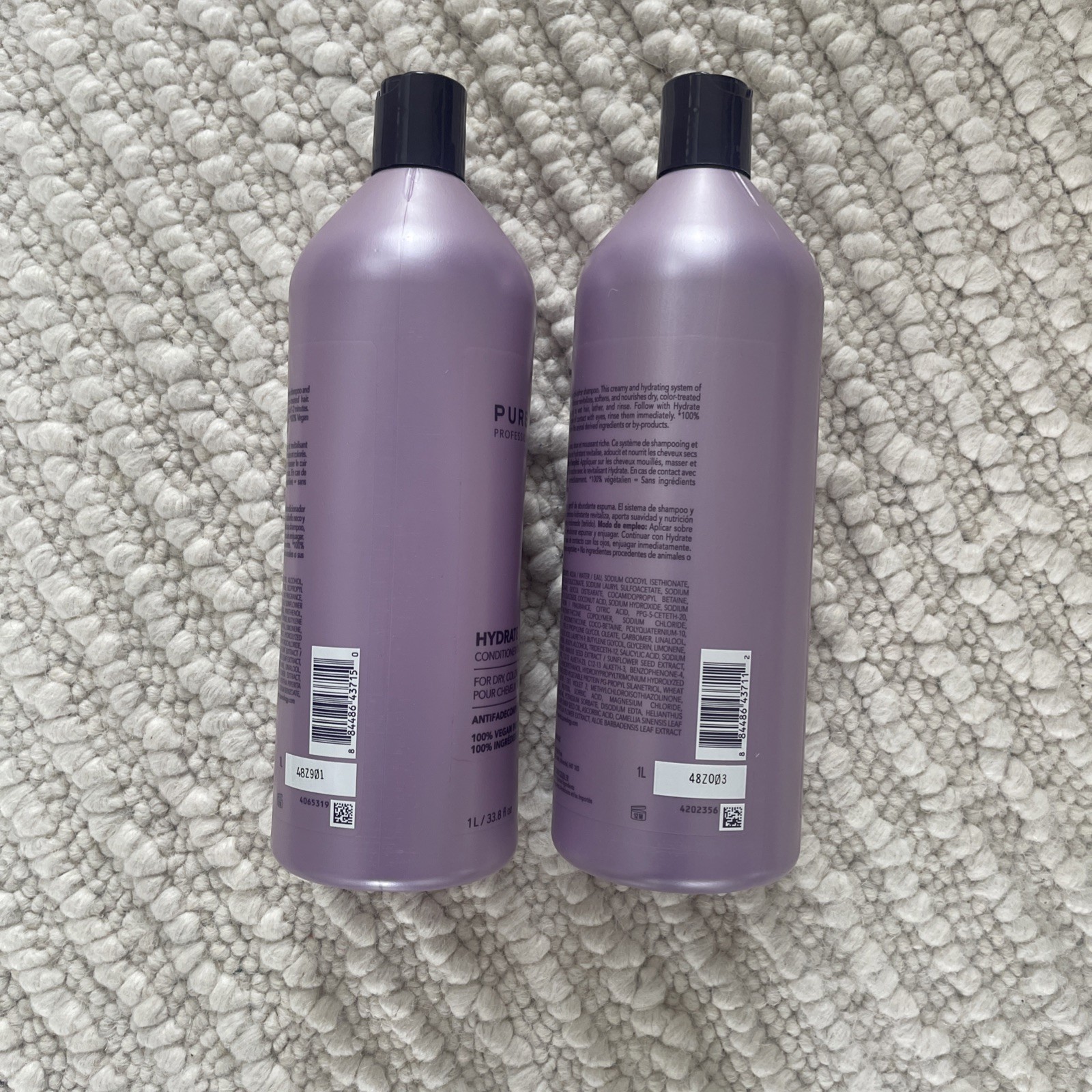 PUREOLOGY Hydrate Shampoo and Conditioner Liter Duo SET- BRAND NEW FREE SHIPPING
