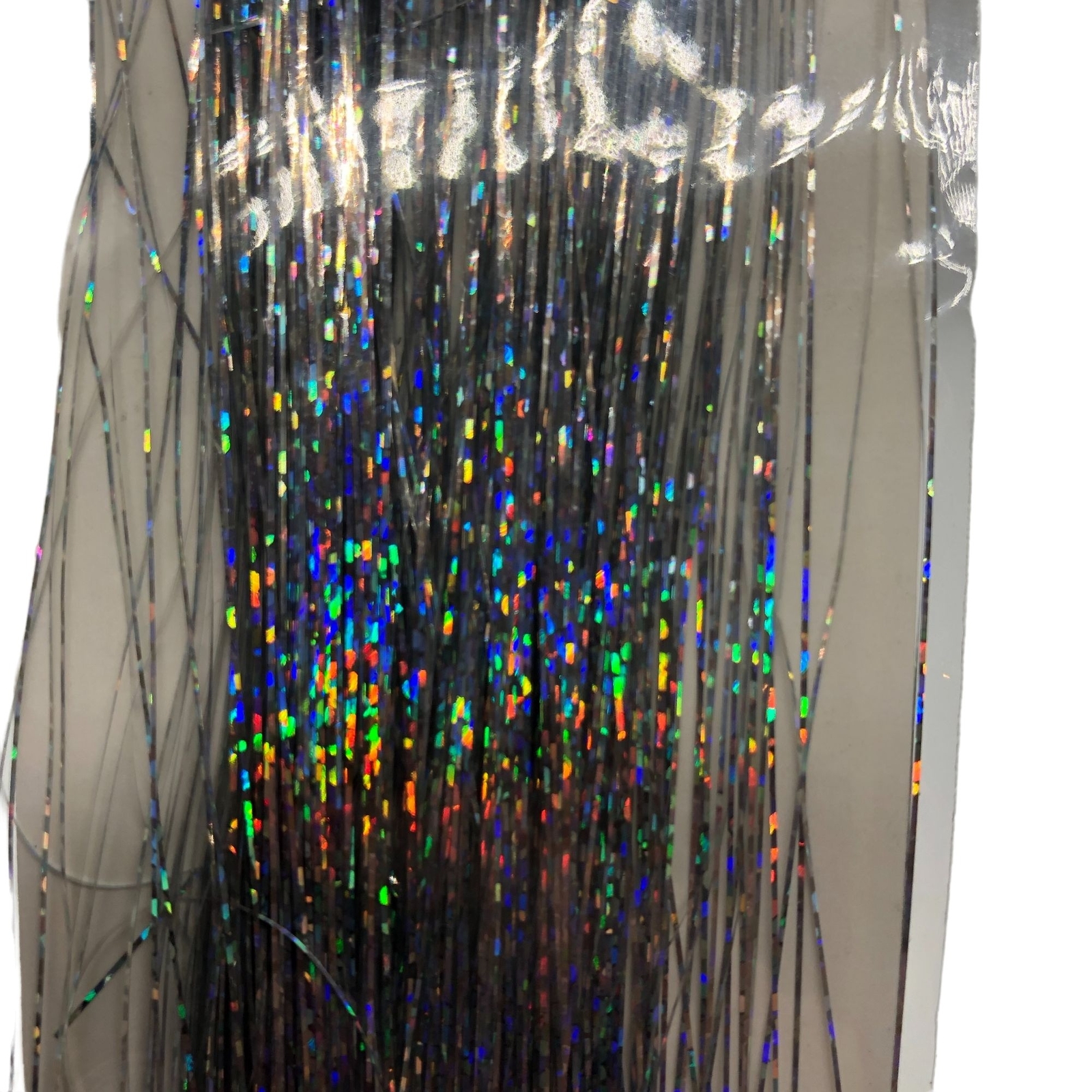 Glam & Wild Clip-in Synthetic Hair Extension 13″ Party Silver Tinsel