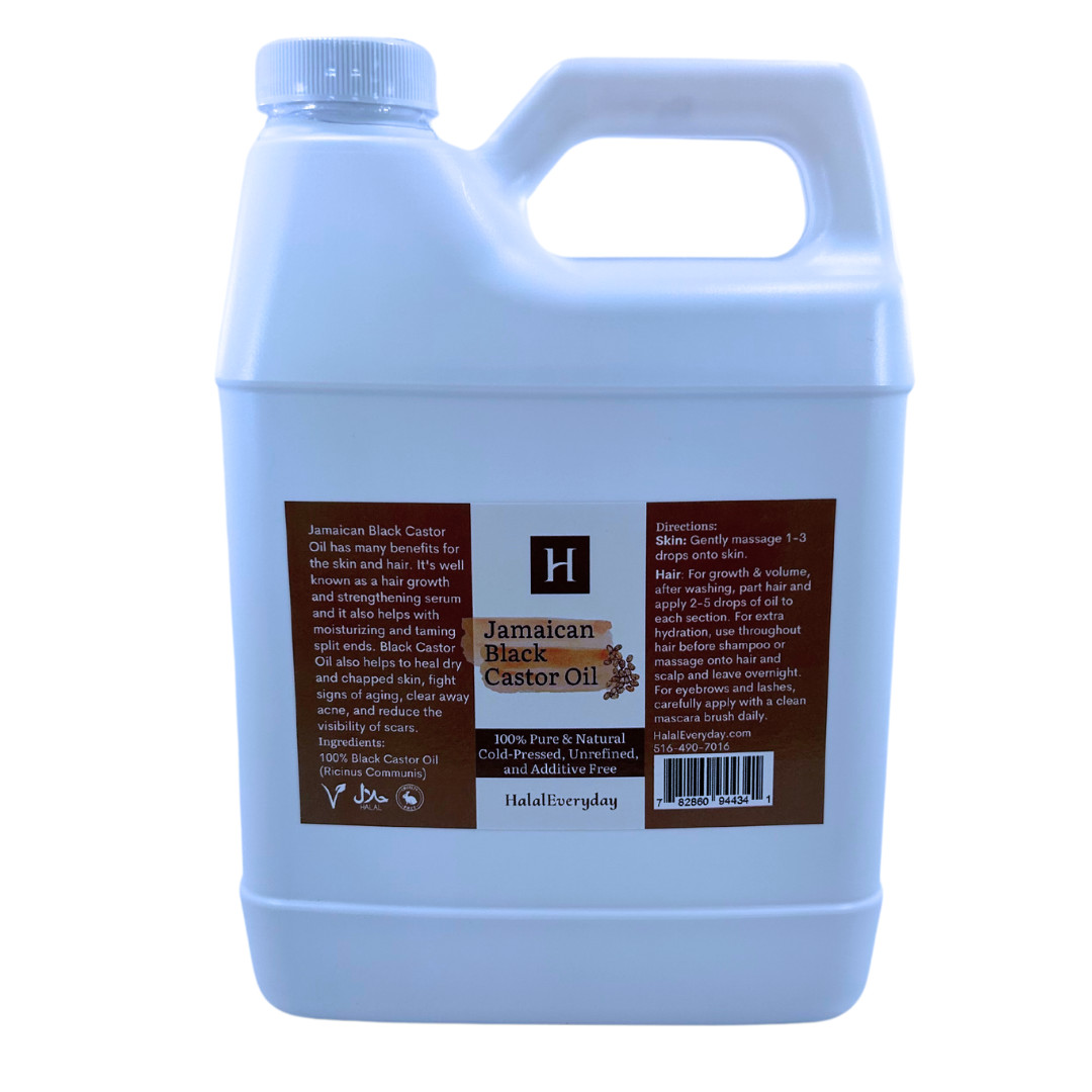 Jamaican Black Castor Oil 1 Gallon 7 lbs. – 100% Pure Natural Hair Growth Bulk