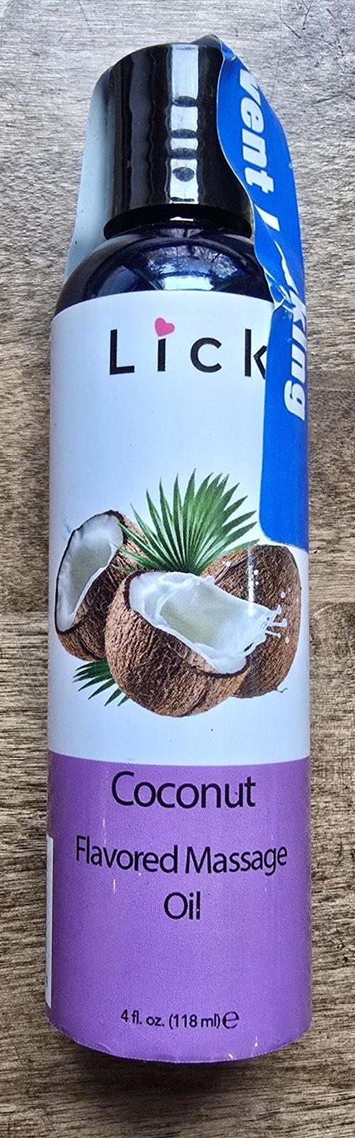 Coconut Flavored Massage Oil for Couples – Edible 4 Fl Oz (Pack of 1)