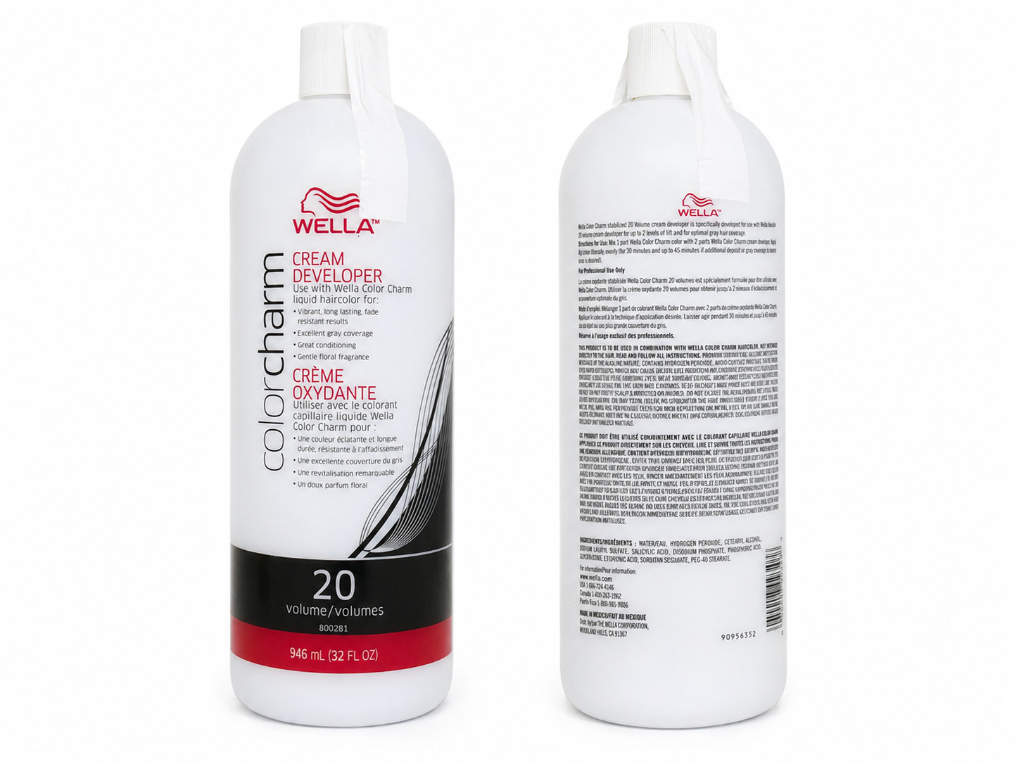 Wella Color Charm Cream Developer 20 Volume 32 oz Salon Professional NEW