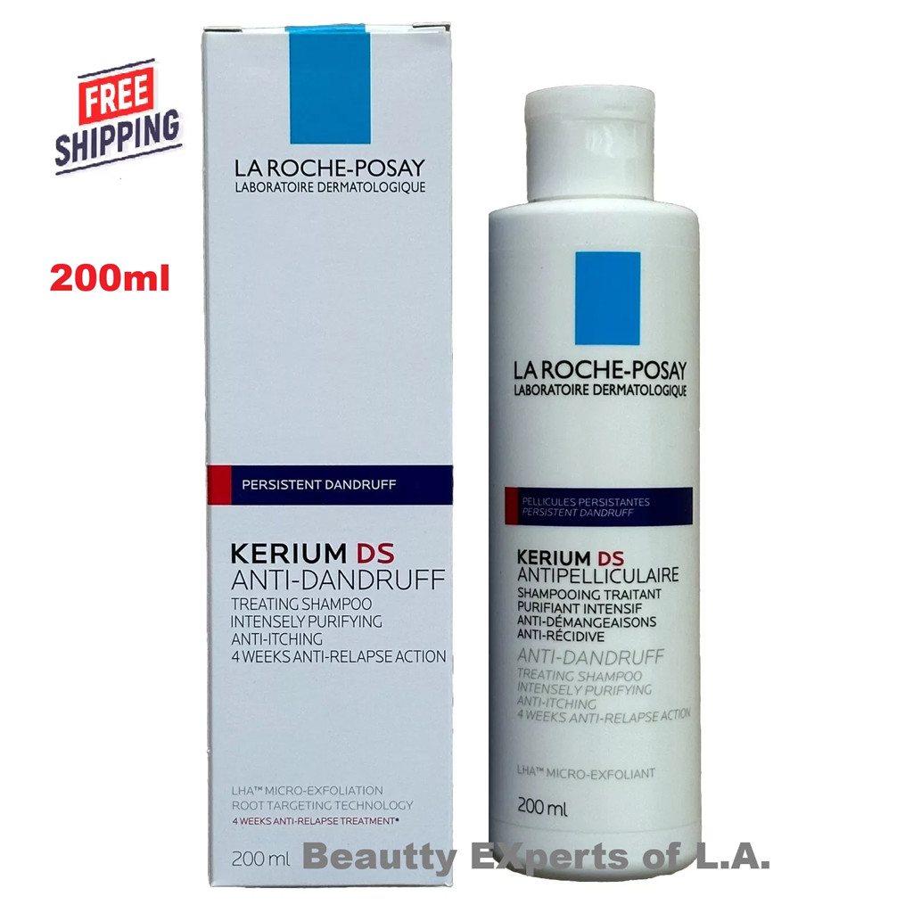 200ml La Roche Posay Kerium DS Anti-Dandruff Intensive Shampoo 6.7oz Exp 10/2027
