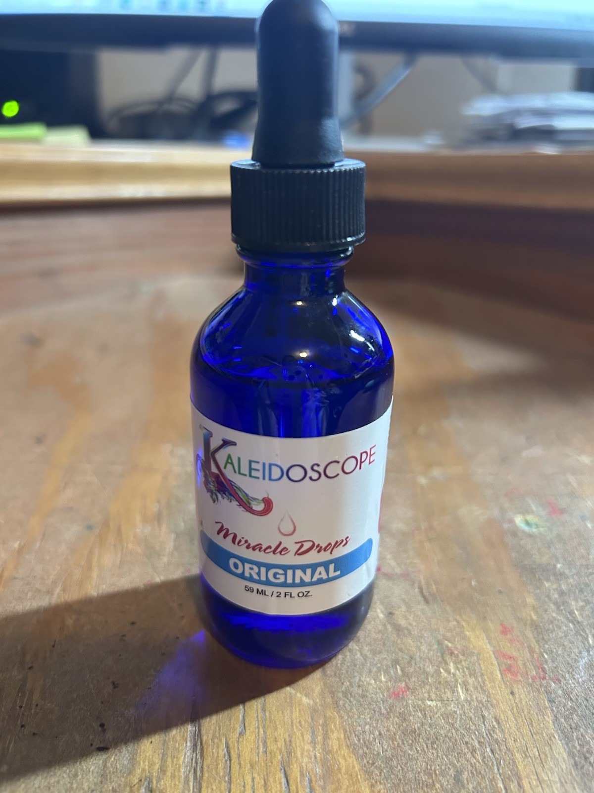 Dropper Bottle Kaleidoscope Miracle Drops Original ~ 59 ml/ 2 fl oz. ~ Brand New