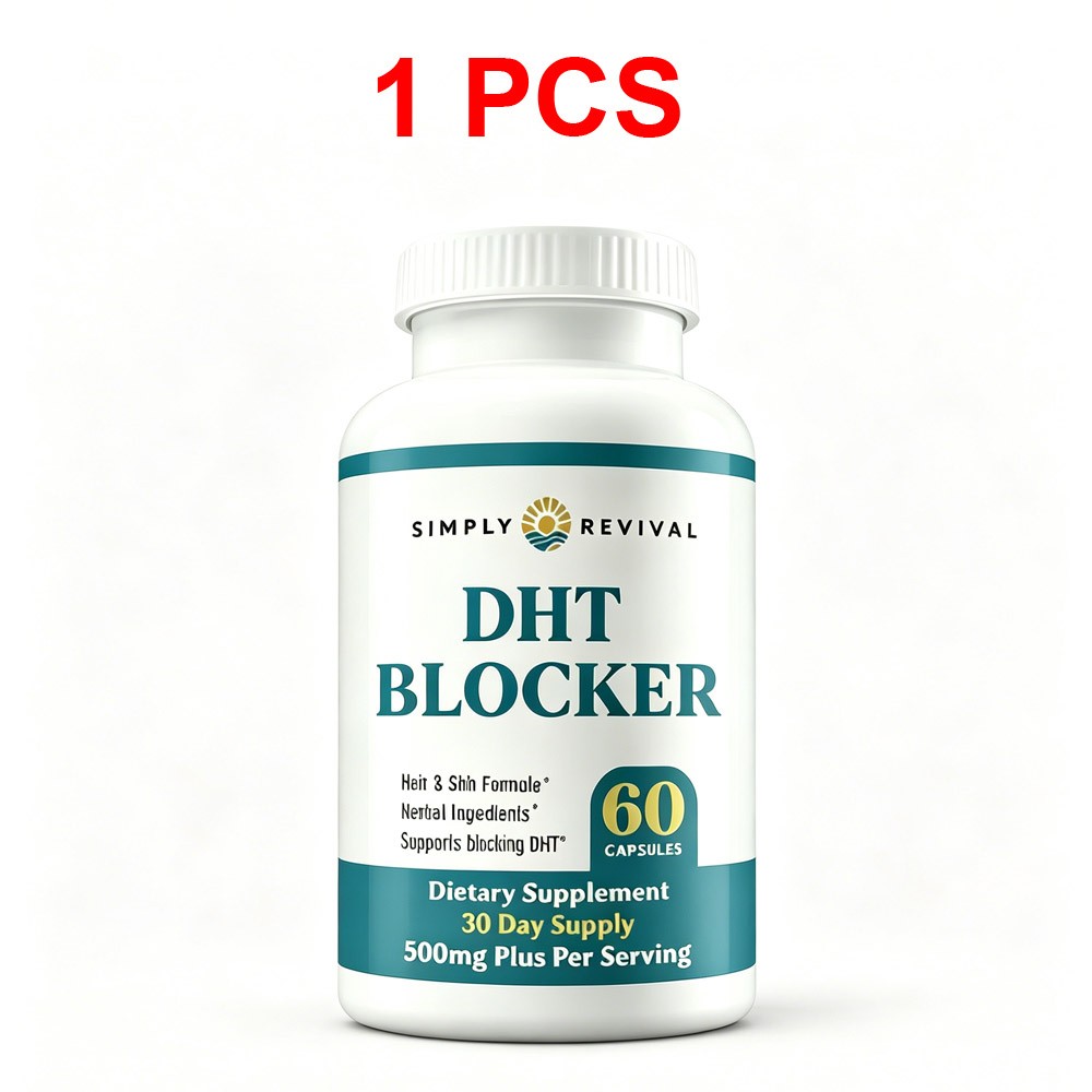1-5PCS Simply Revival DHT Blocker – Promote Healthy Hair Growth – 60 Capsules