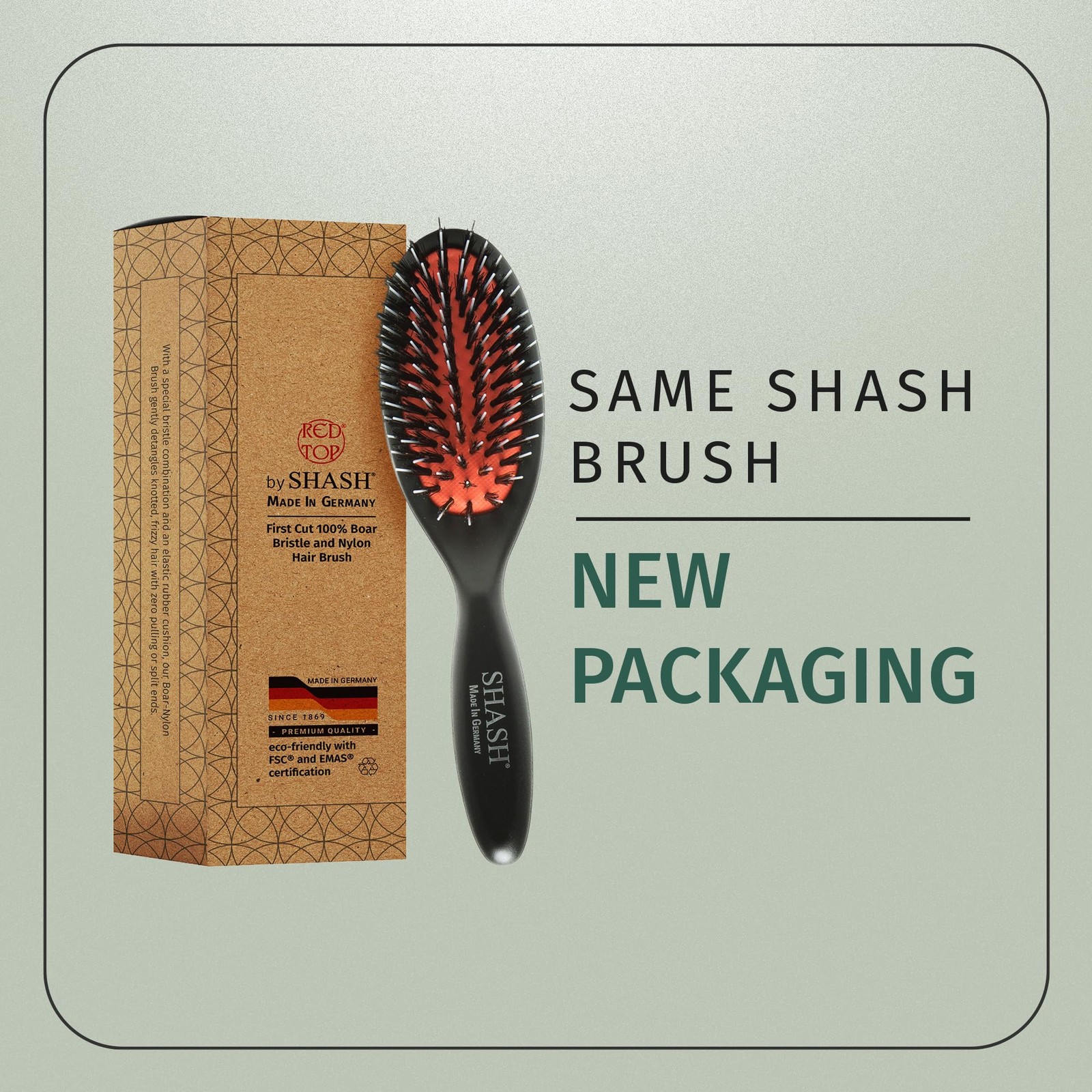 Since 1869 Hand Made In Germany – Nylon Boar Bristle Brush Suitable For Norma…