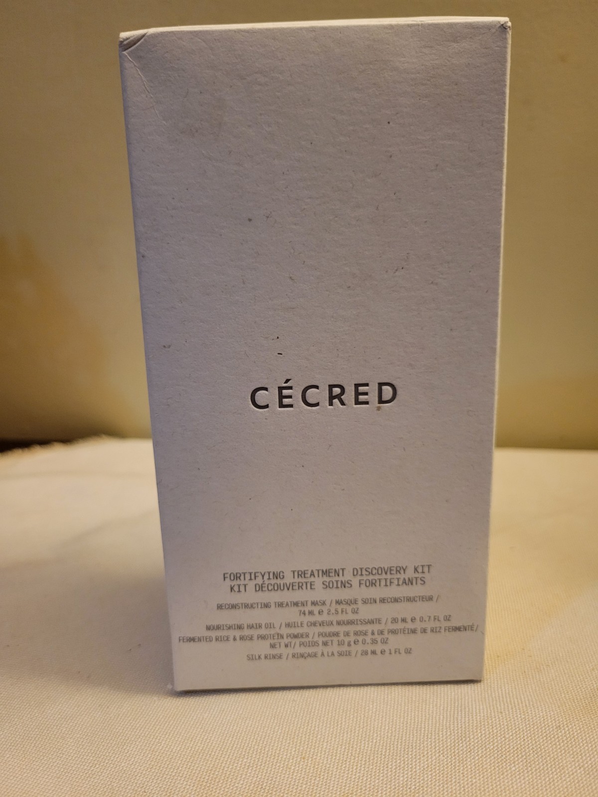 CÉCRED Fortifying Treatment Discovery Kit Hair Mask Oil Powder Rince NEW