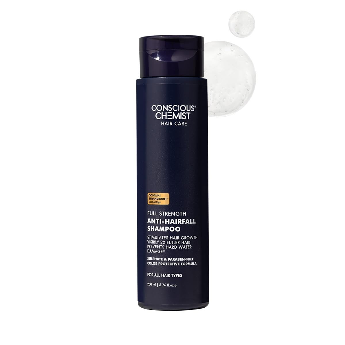 Conscious Chemist Anti Hairfall Shampoo For All Hair Types Women & Men 200ml