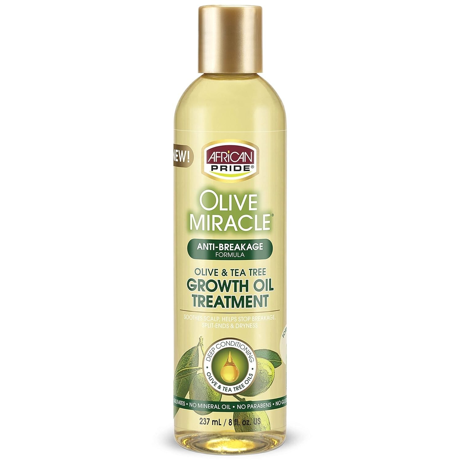 African Pride Olive Miracle Anti-Breakage Growth Oil 8 Oz.