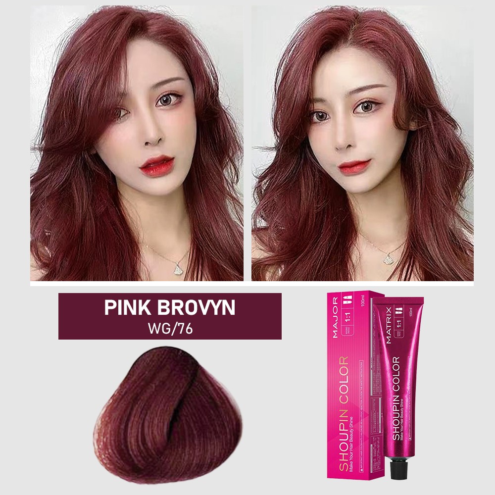 SHOUPIN Hair Coloring Shampoo Micro Tide Color Single Hair Cream 56 Colors 100ml