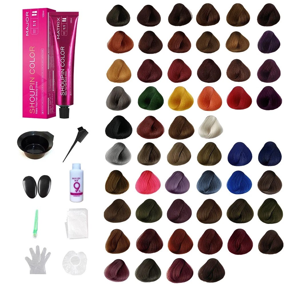 Shoupin Hair Dye, Hair Color No Bleaching Hair Nourishing Coloring Hairdye 3.4oz