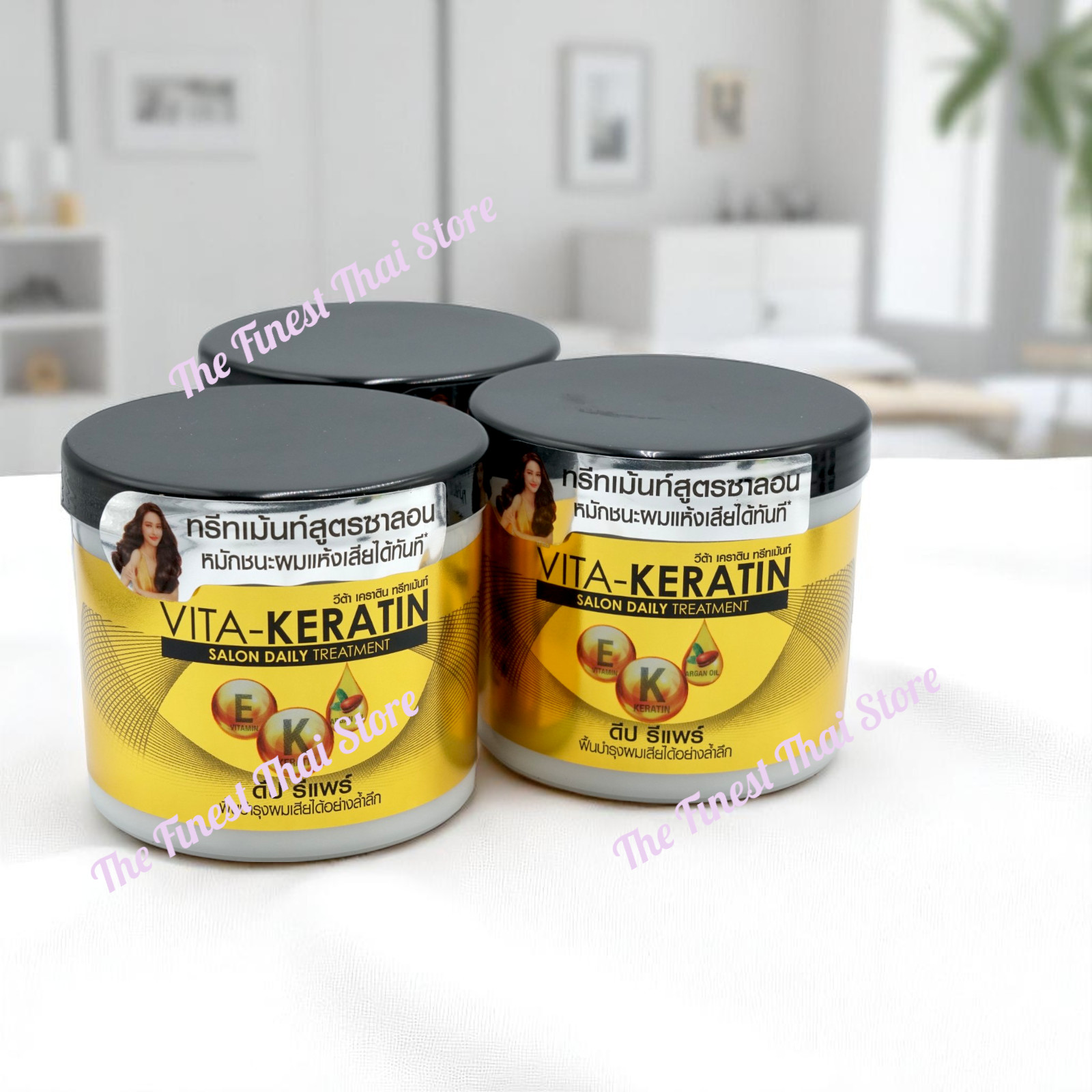 VITA-KERATIN Salon Daily Treatment Deep Repair Standard Size 250ml x3