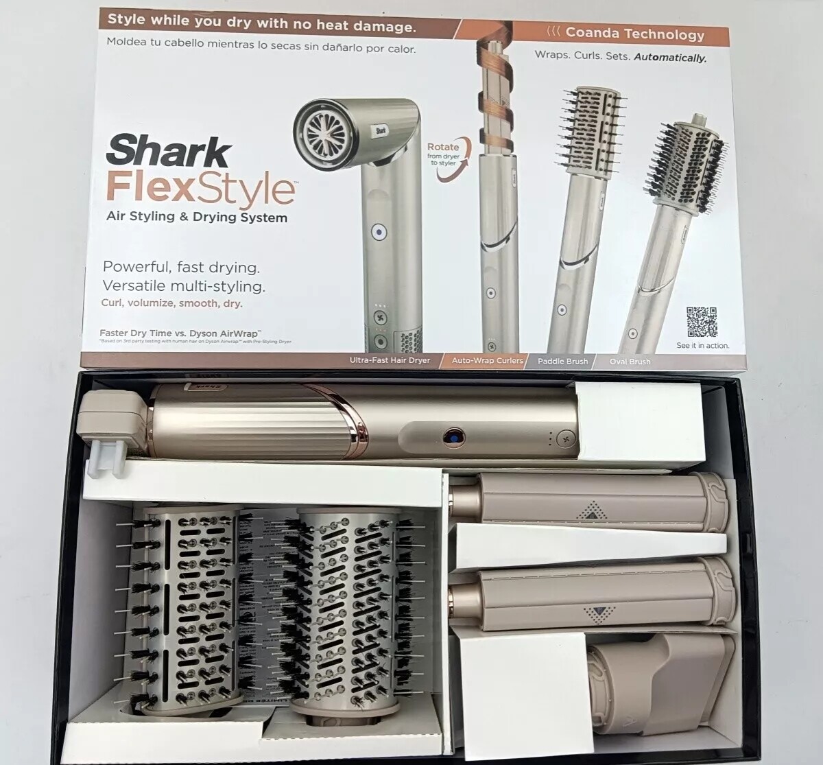 Shark Flex Style 1300W Air Styling & Drying System – Stone (HD430) Free Shipping