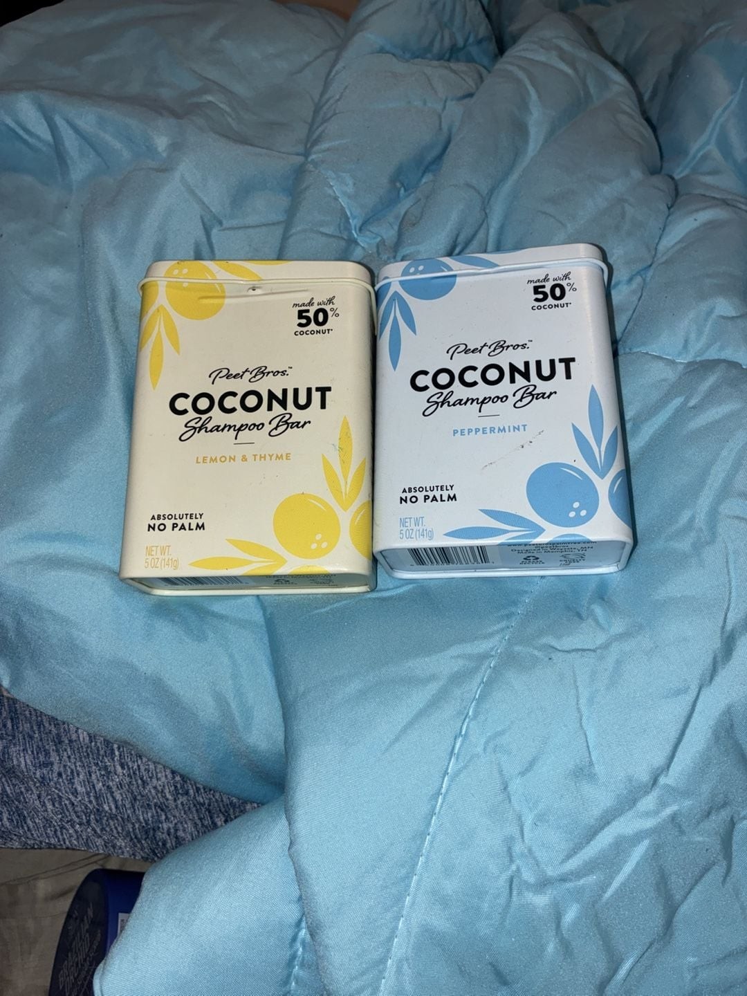 Peet Bros. Coconut Shampoo Bar Set (Lemon & Thyme and Peppermint)