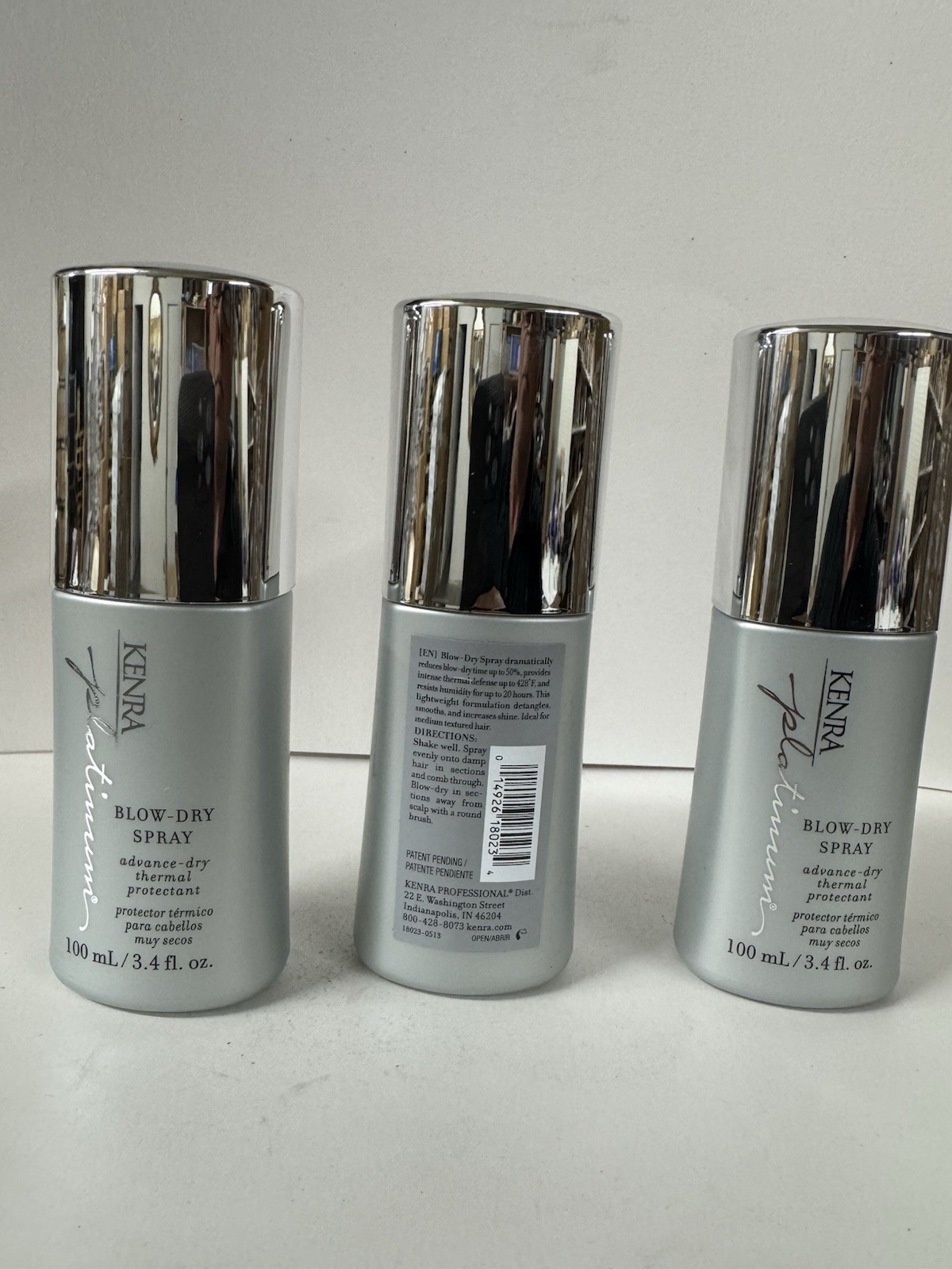 Kenra Platinum Blow Dry Spray 3.4 oz PACK of 3