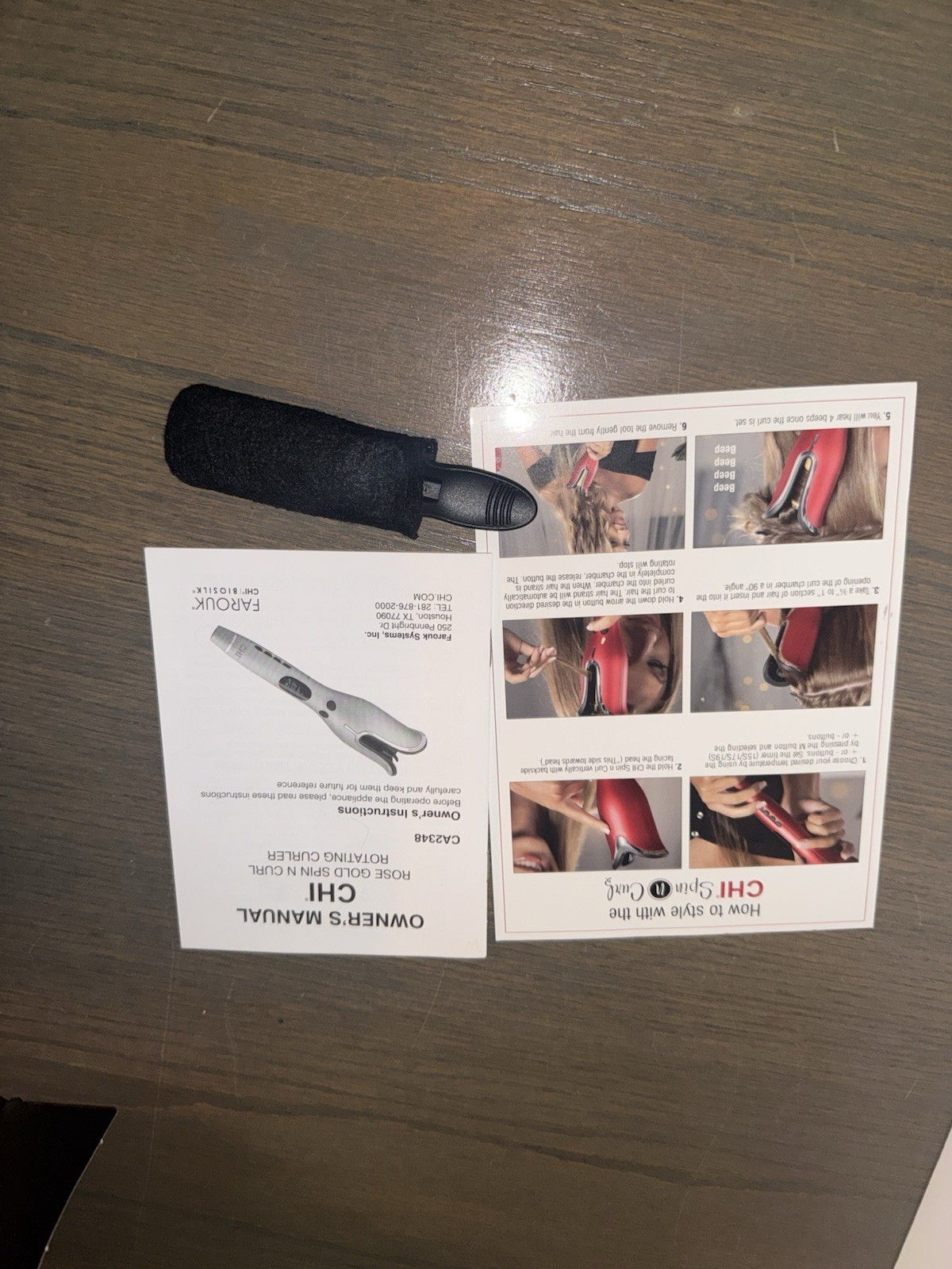 CHI Spin n Curl 1in Ceramic Rotating Curling Iron Dual Voltage Auto Shut-Off