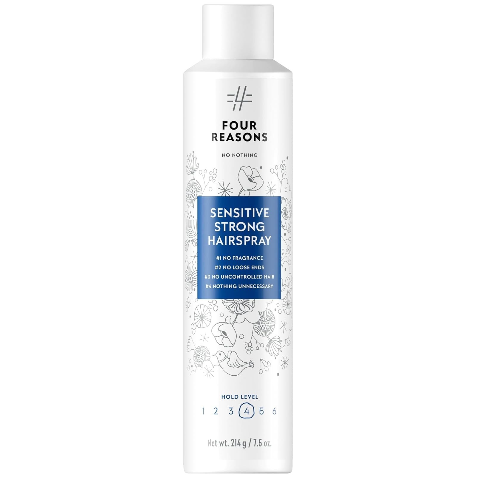 No nothing Super Strong Hairspray Fragrance Free 7.5 oz Hypoallergenic