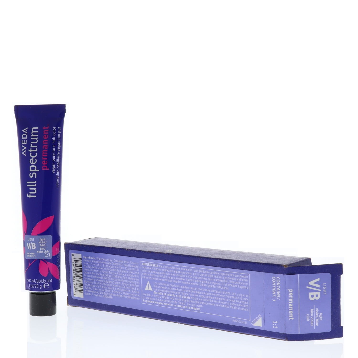 Aveda Full Spectrum Permanent Vegan Hair Color Light Violet/Blue 28g/1oz