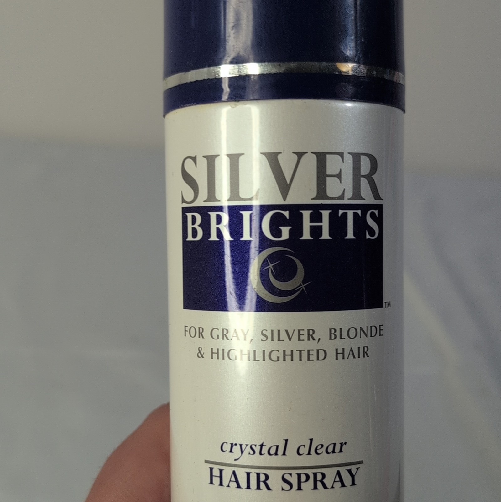 Silver Brights Crystal Clear Hairspray 7 oz Non-Yellowing Firm Hold SB-3