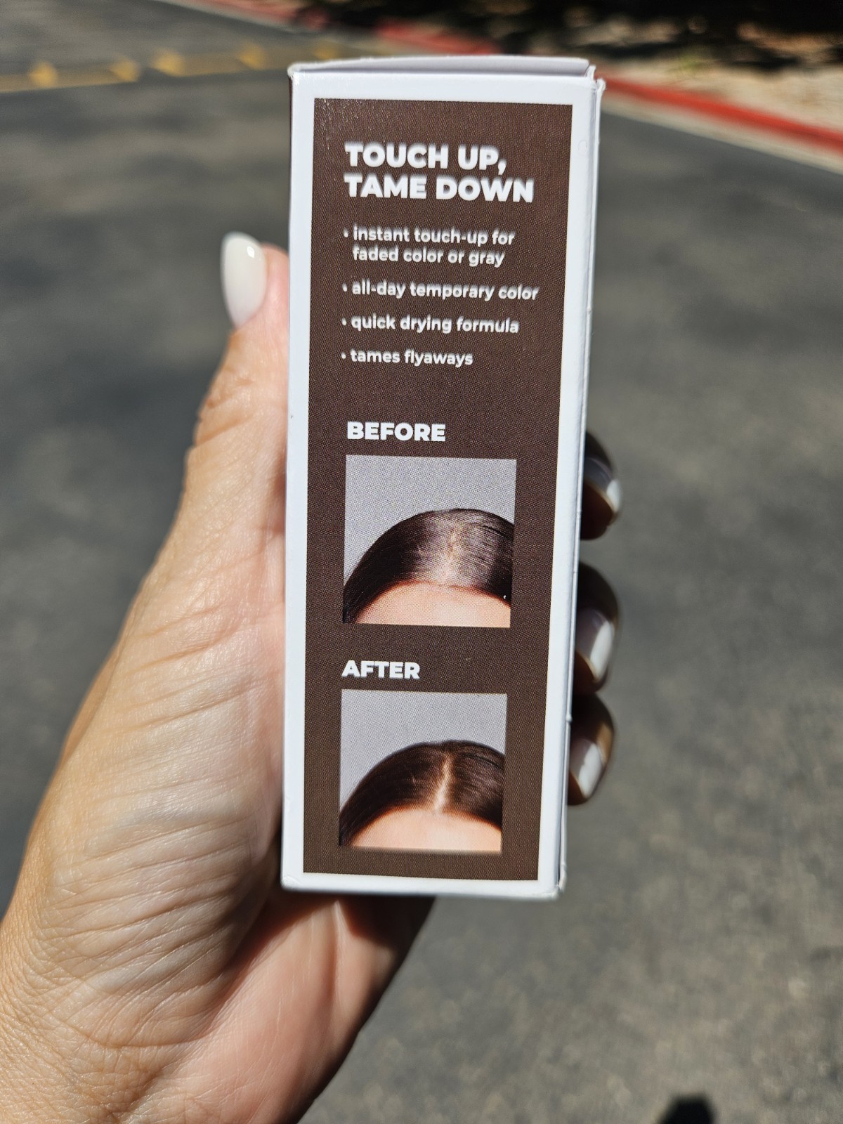KERACOLOR Root Touch-Up + Tame Mocha Brown Temporary Color, Quick Drying 10 mL