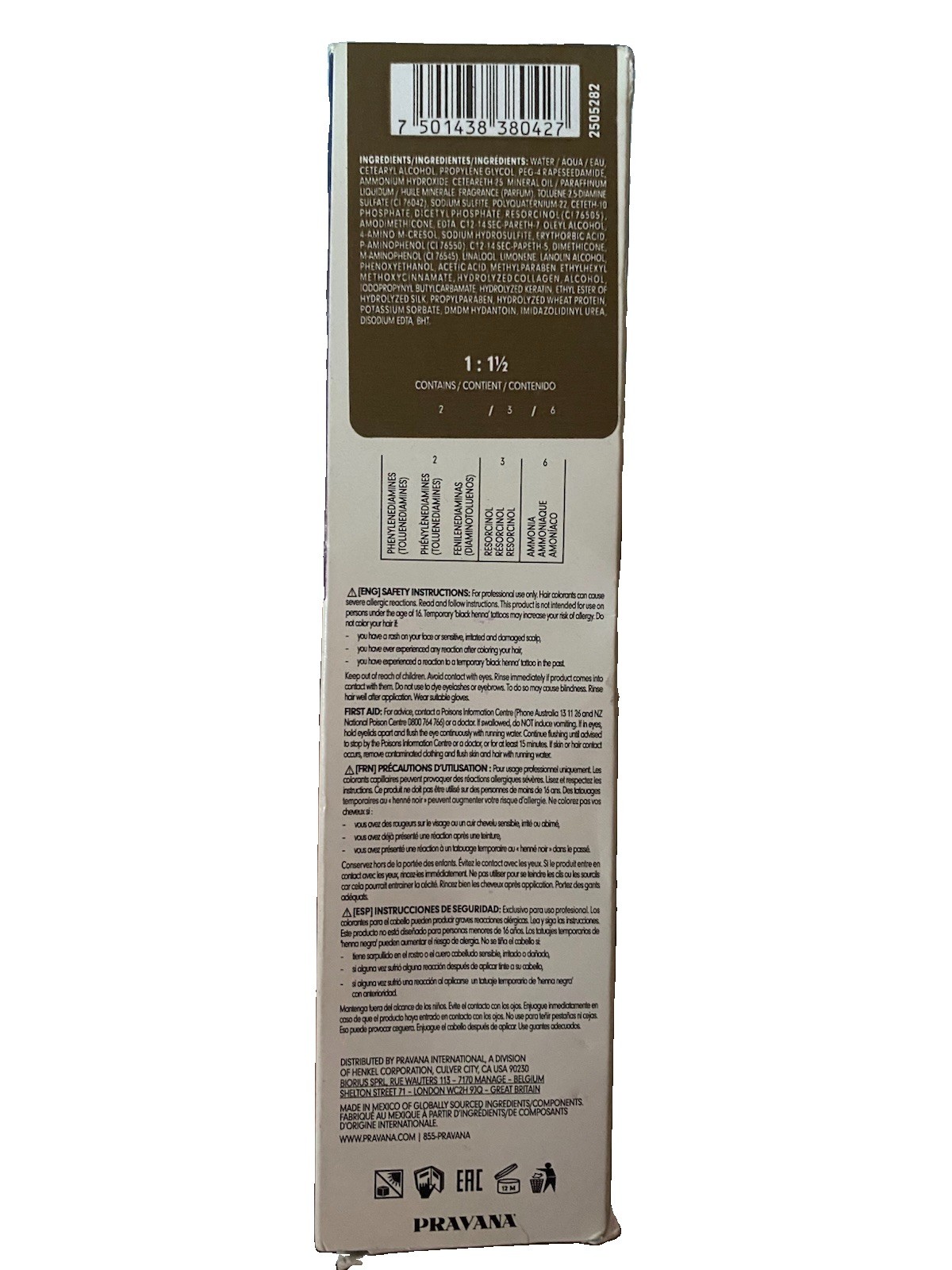 Pravana ChromaSilk Permanent Cream Hair Dye 8N/8N Light Blonde 3 fl oz #10