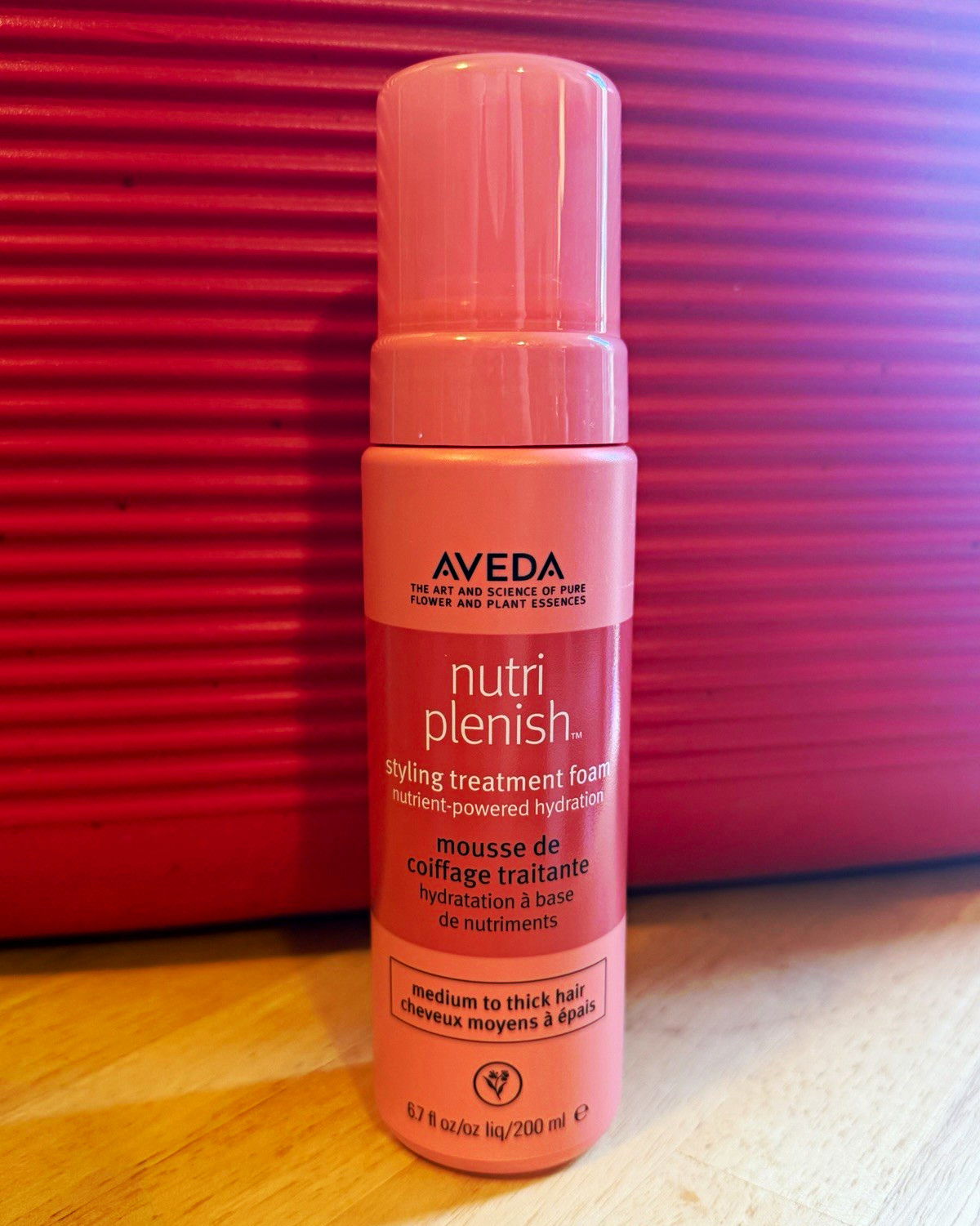 New Aveda Nutri Plenish Hydration Hair Mousse Foam for Med-Thick Hair 6.7 oz