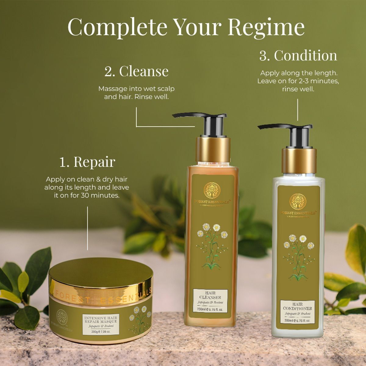 Forest essentials Intensive Hair Repair Masque | Japapatti & Brahmi | Ceramides