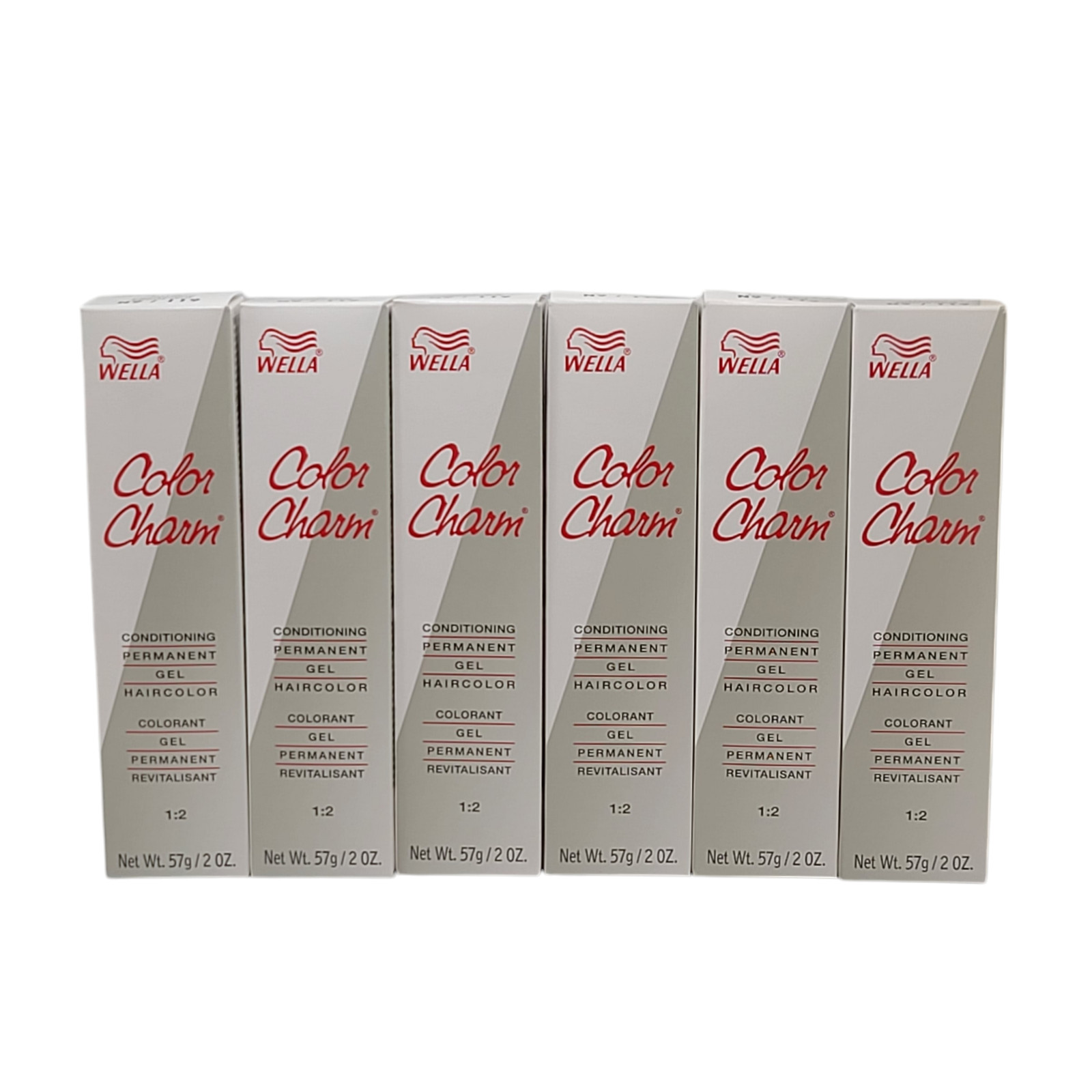6 Pack Wella Color Charm Permanent Gel Hair Color 611/6N Dark Blonde – 2 oz