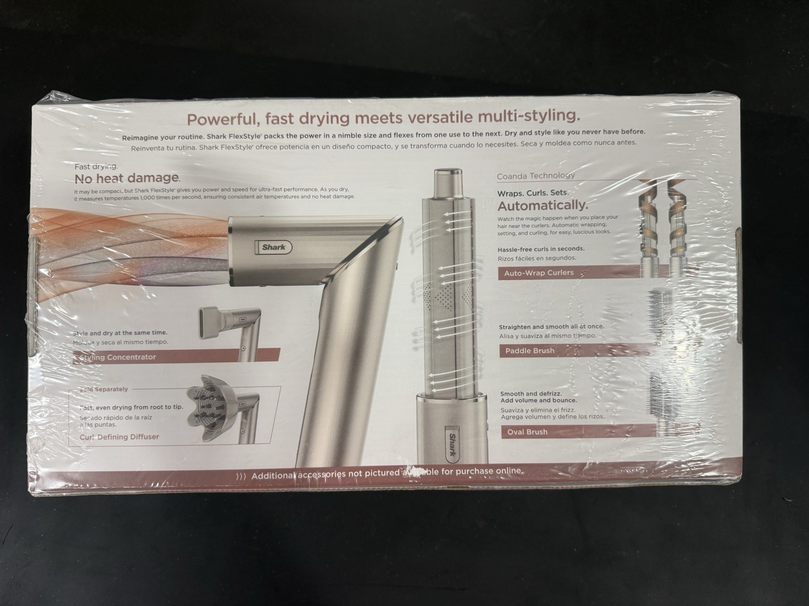Shark HD430 FlexStyle Powerful Hair Dryer & Multi-Styler with Attachments New