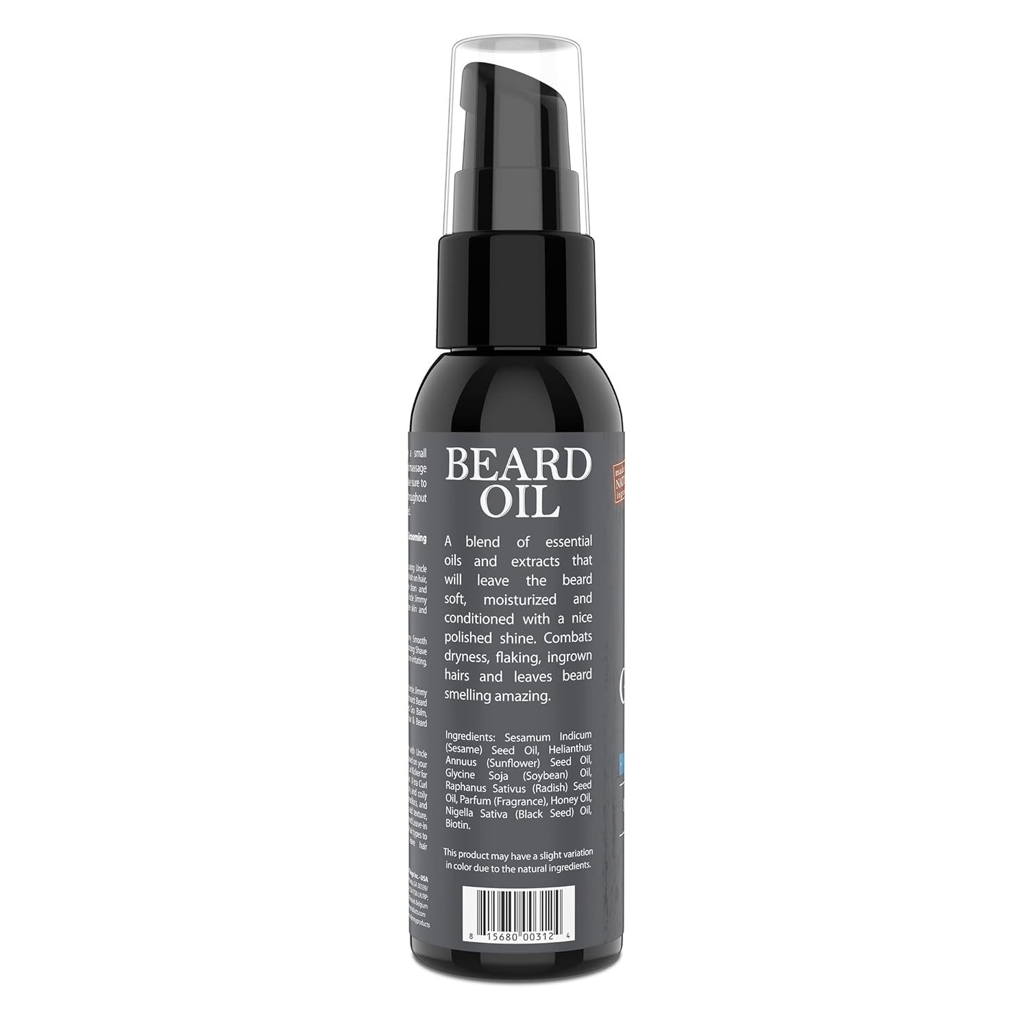 Uncle Jimmy Beard Growth Oil – 2 fl oz