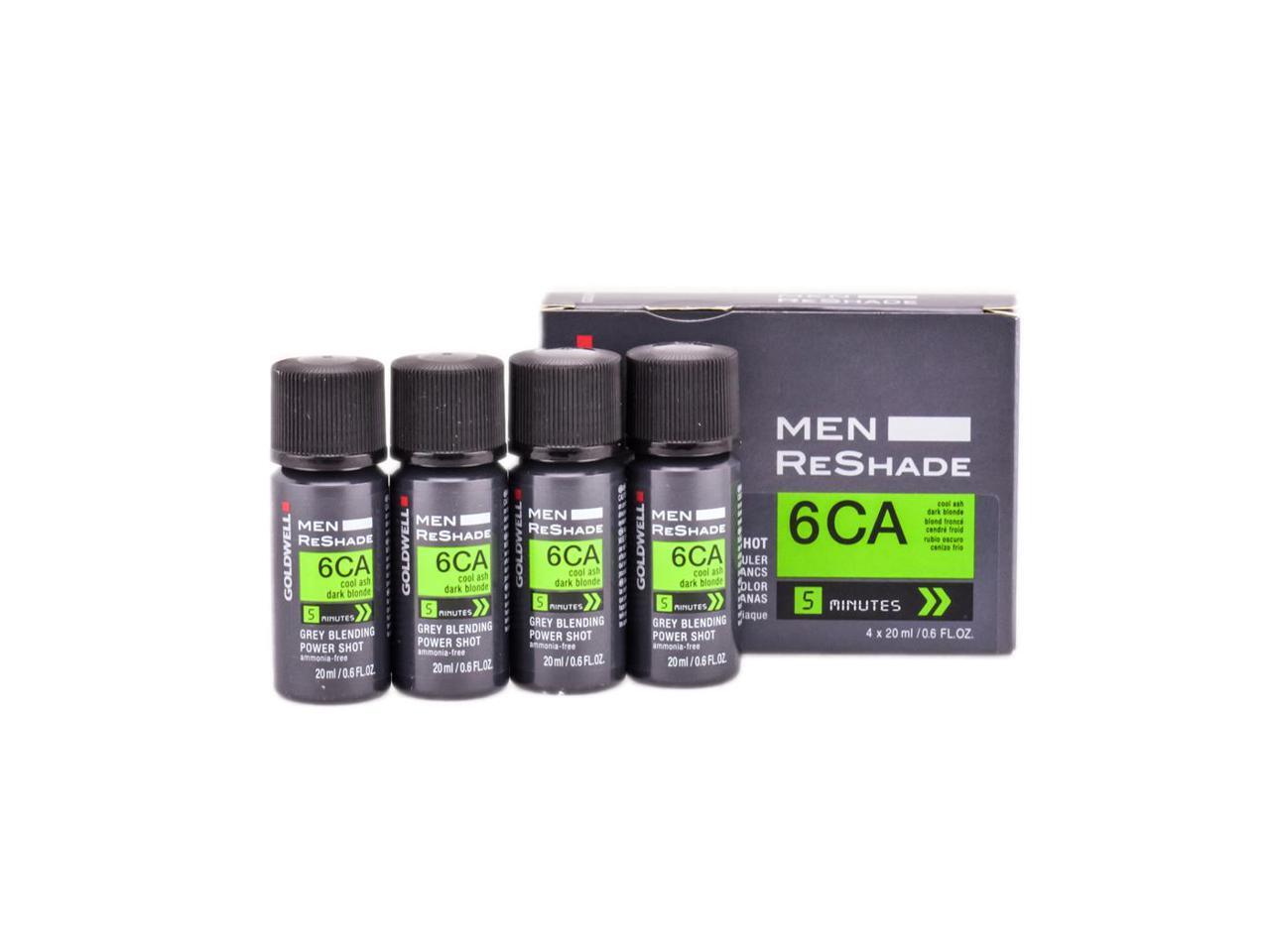 Goldwell Men Reshade 6CA Cool Ash Dark Blonde, 4 x 20ml / 0.6 oz