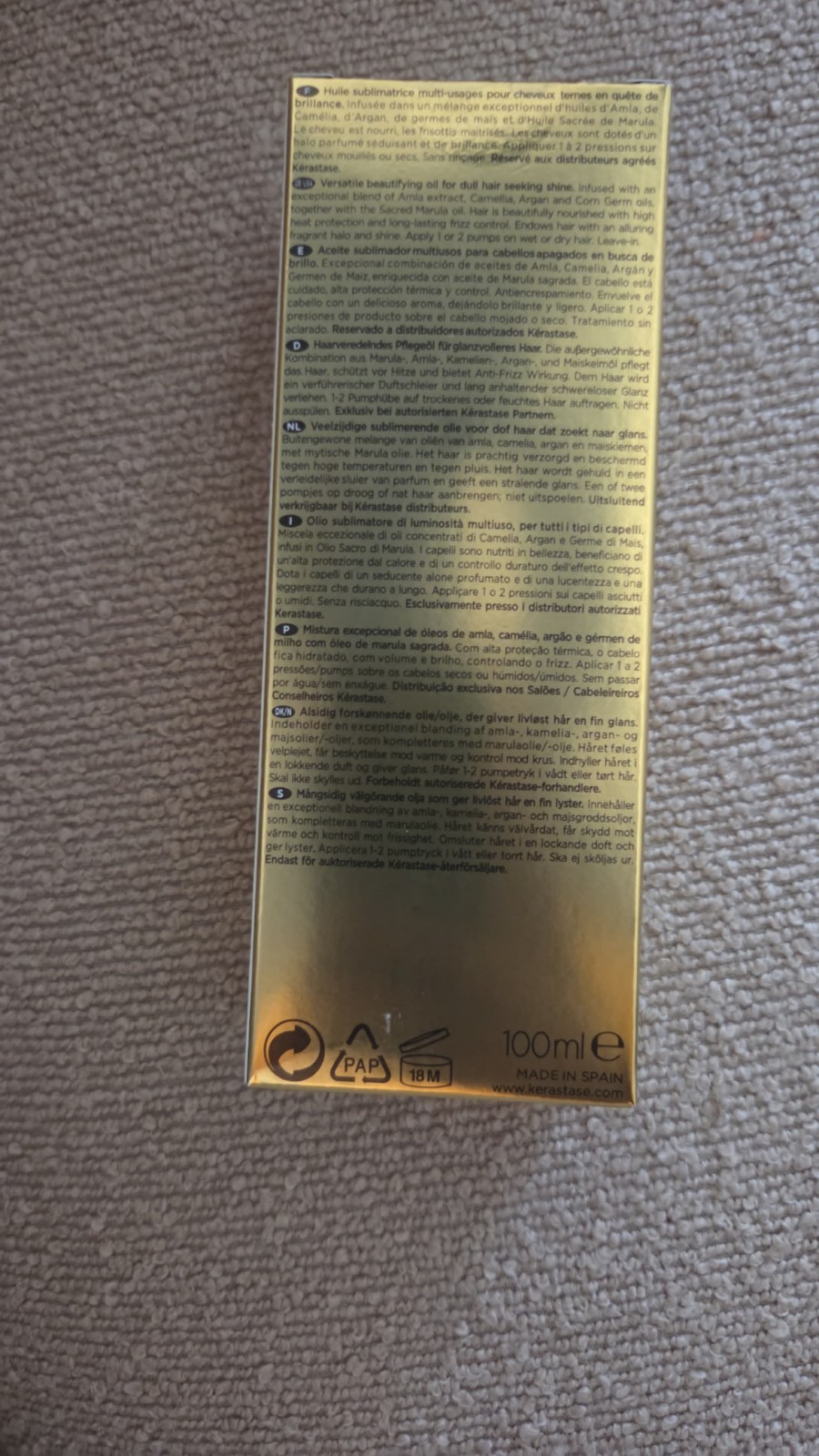 Kerastase Elixir Ultime L’Huile Original Hair Oil – 3.4 fl. oz.