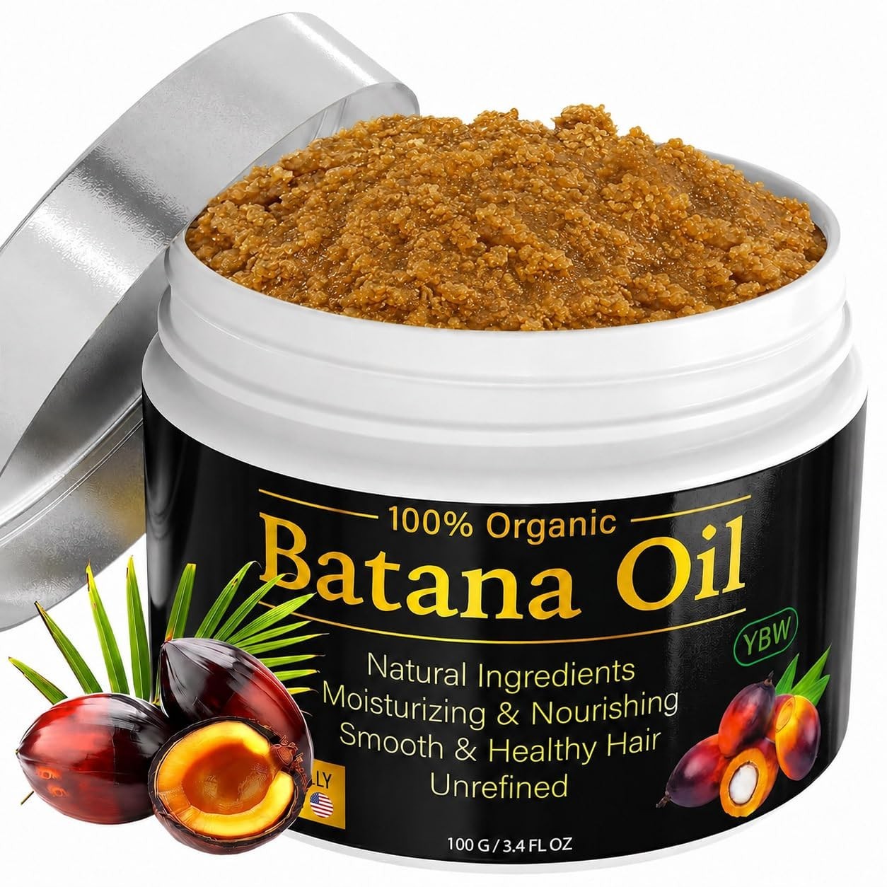 Dr. Sebi’s 100% Pure Batana Oil for Hair Growth – Nourishing & Moisturizing Oil