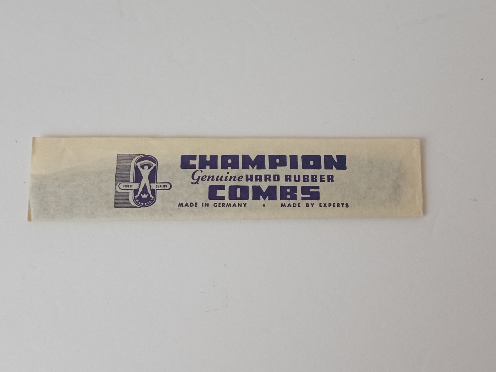 Vintage Champion Hard Rubber Comb Black #71 Germany