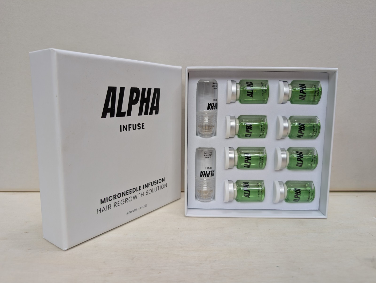 Alpha Infuse Microneedle Infusion Hair Regrowth Solution 1.08 fl oz SEALED