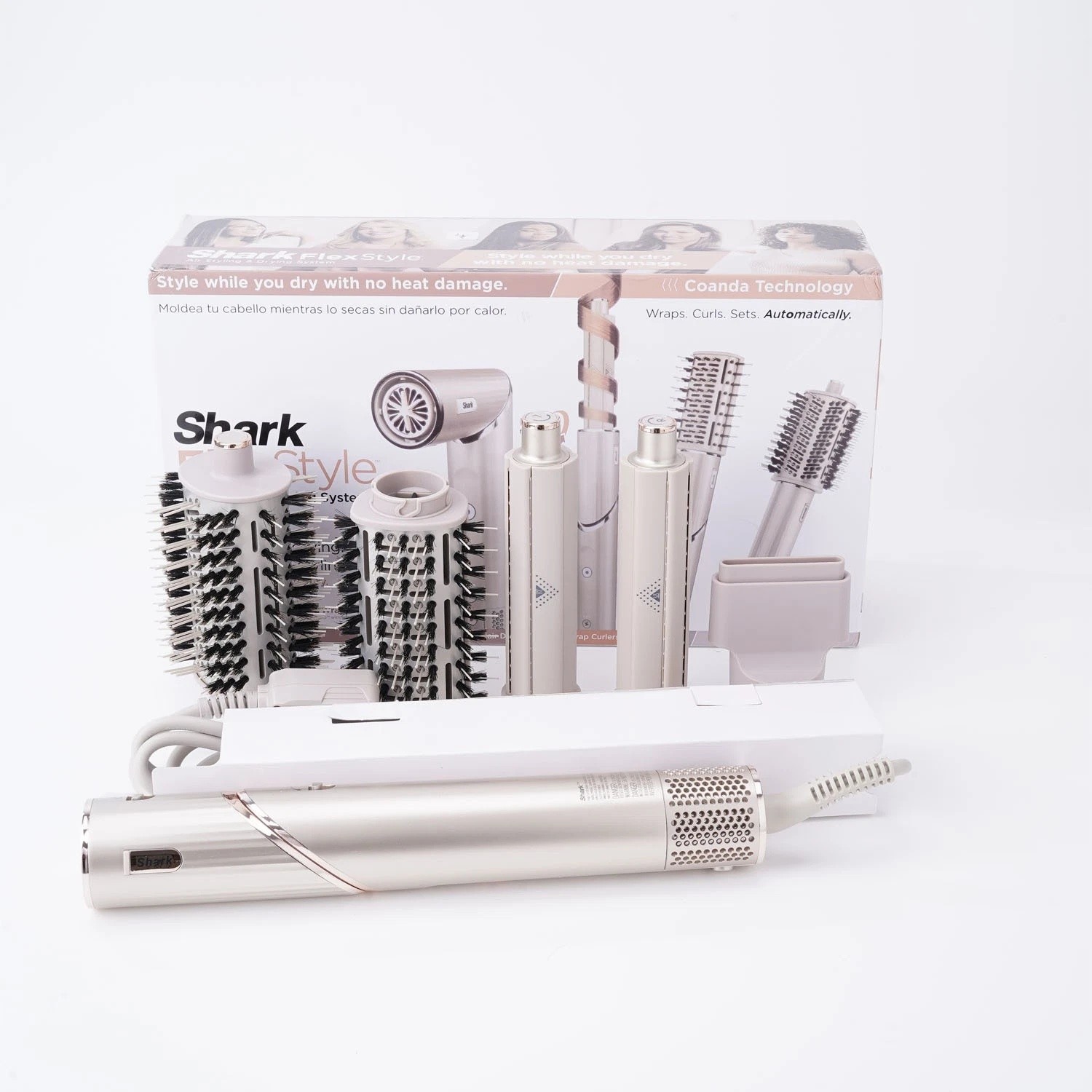 Shark Flex Style 1300W Air Styling & Drying System – Stone (HD430) Open US STOCK