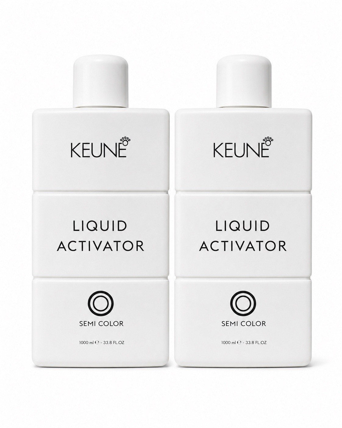2x Keune Semi Color Liquid Activator 33.8 fl oz 1000ml Hair Color Developer