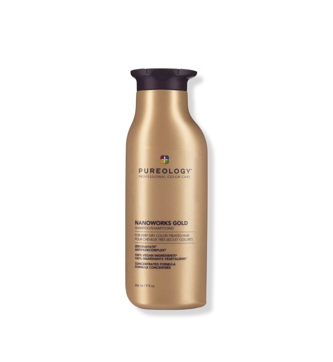 Pureology Nanoworks Gold Shampoo 9 fl oz / 266 ml for Dry color treated hair NEW