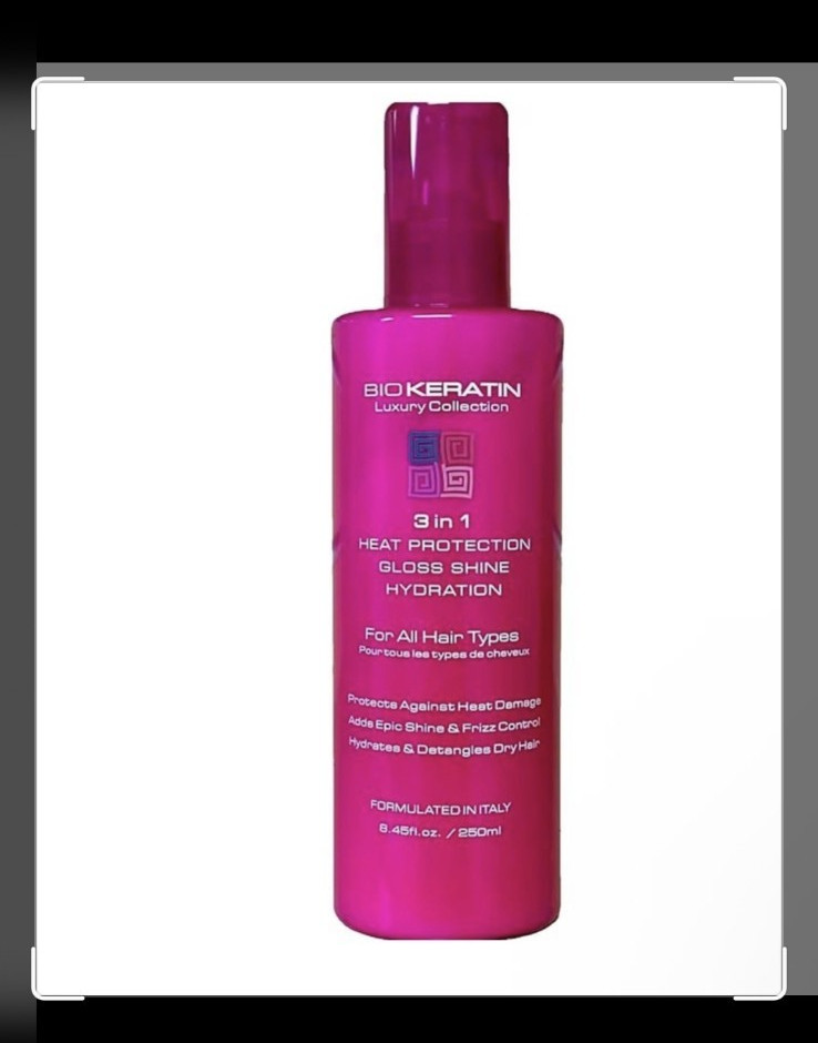 BIOKERATIN Luxury Collection Keratin Heat Protect Spray Shine Hydration 8.45oz