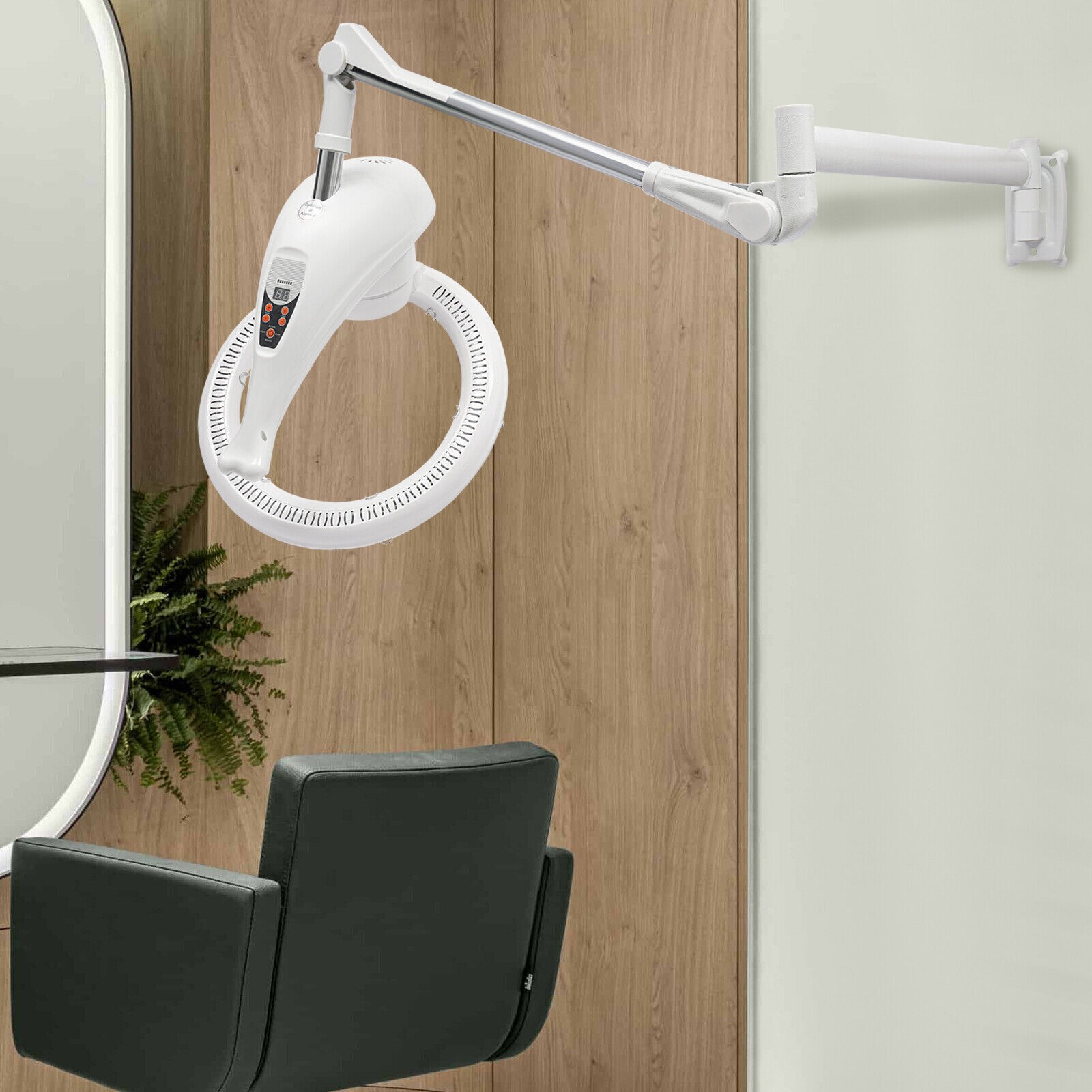 360° Orbiting Rotating Hair Dryer Salon Wall-Mount Hair Drying Perming Processor