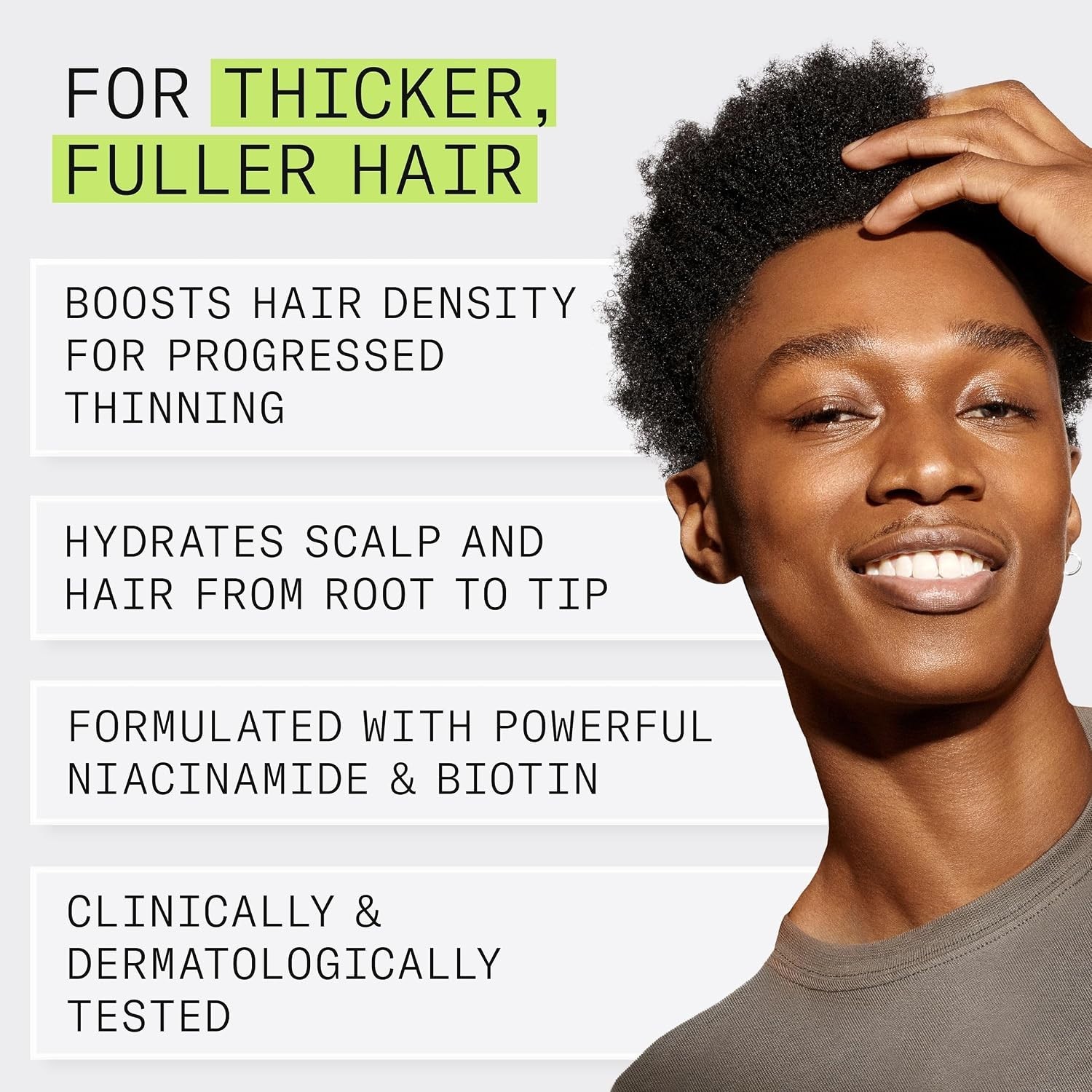 Natural Hair Thickening Shampoo: System 2 with Niacinamide & Biotin, 10.1 Fl Oz