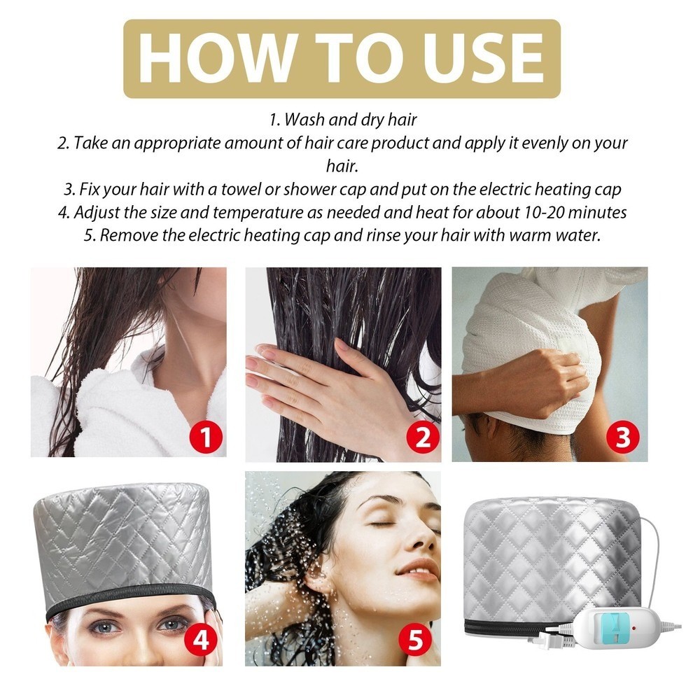 Electric Heating Hair Care Hat Hair Care Growth Regrowth Helmet Anti Loss Treat