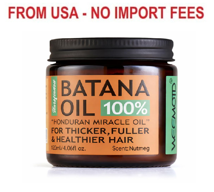 WEEMOTD 100% Raw Batana Oil for Hair, Unrefined Conditioning Hair & Scalp Oil fr