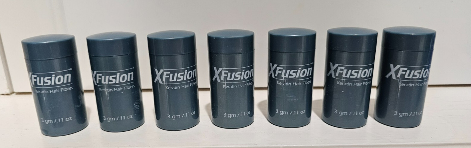 XFusion Keratin Hair Fiber Fiber 3g Ea. 2 x White, 2 x Grey,2 x Blonde, 1 Auburn