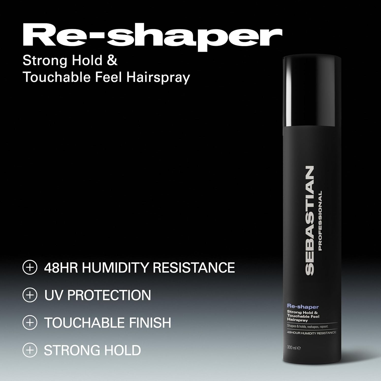 Sebastian Professional Re-Shaper Hairspray Strong Firm Hold Humidity Resist