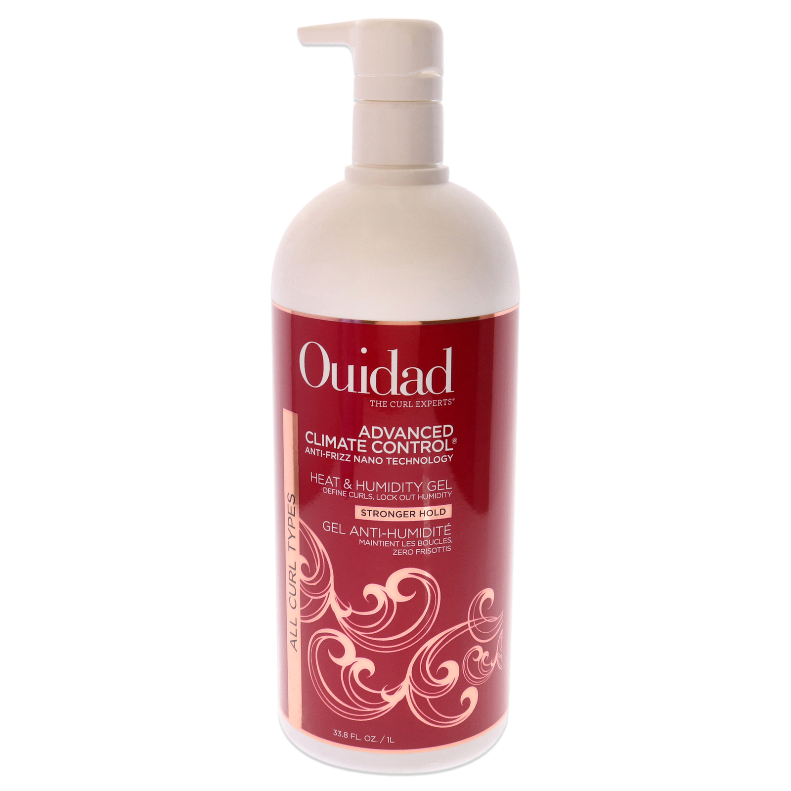Ouidad Advanced Climate Control Heat and Humidity Gel – Strong Hold – 33.8 oz