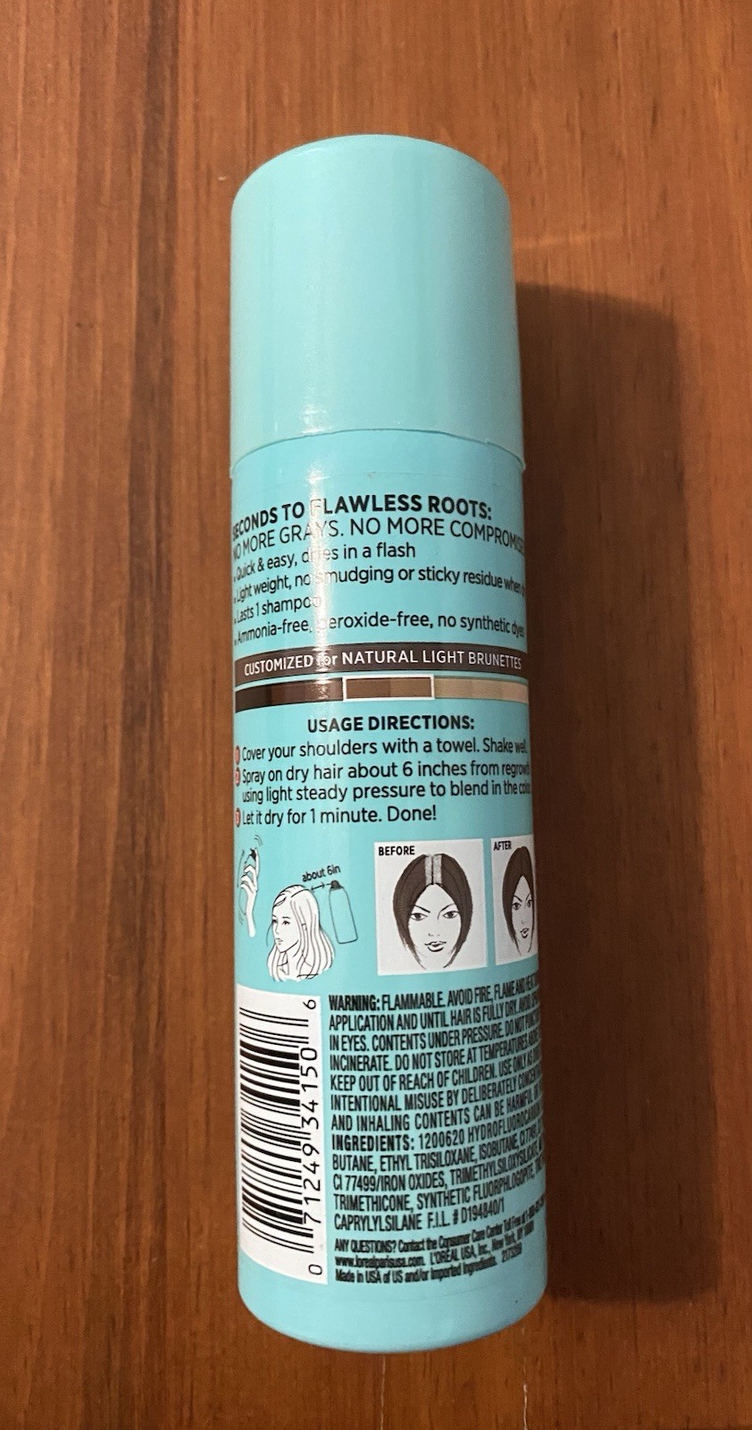 LOREAL Paris Magic Root Cover Up Light Brown NEW 2oz Can