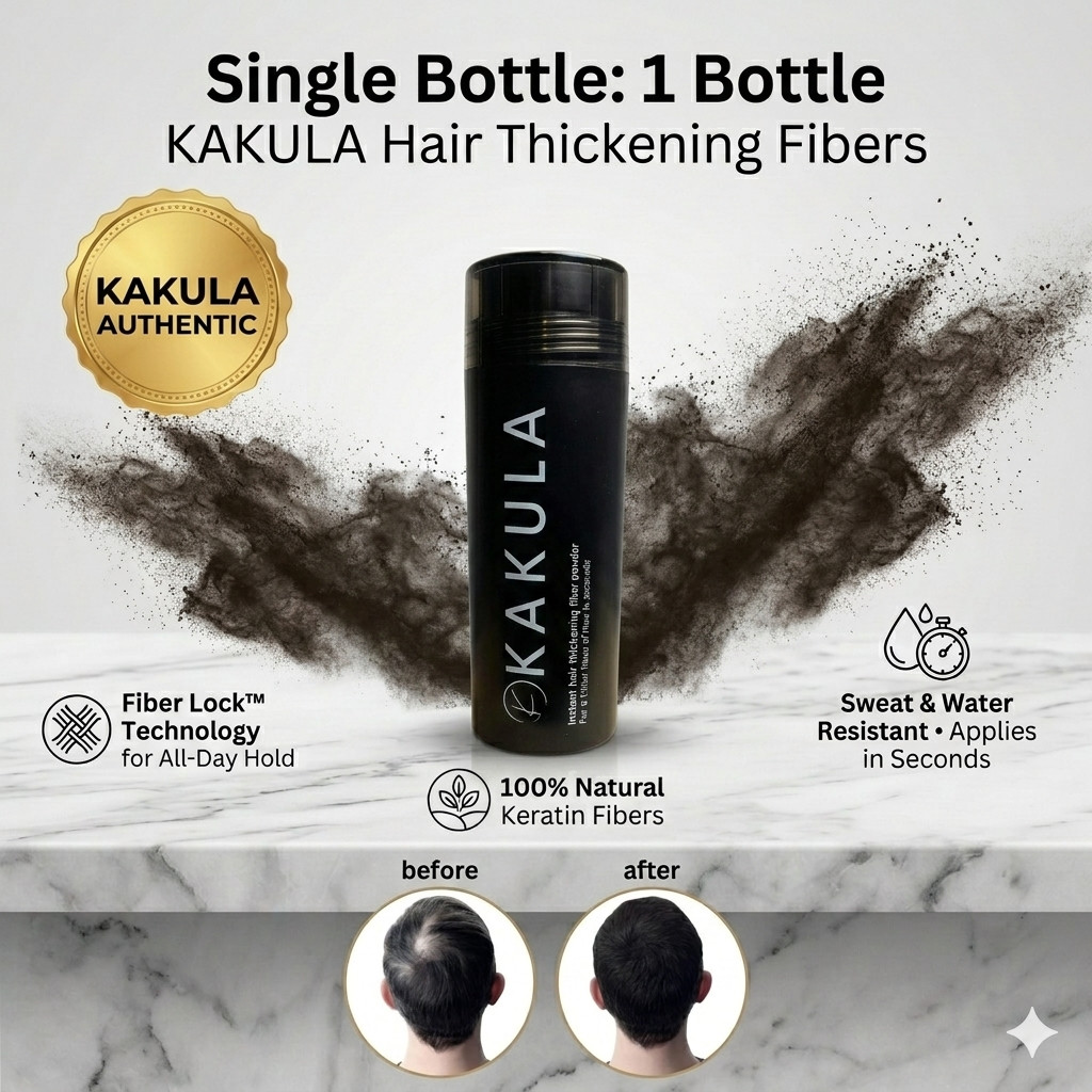 Kakula Keratin Hair Fiber Fiber 27.5g Black Dark Brown Medium Brown Light Brown