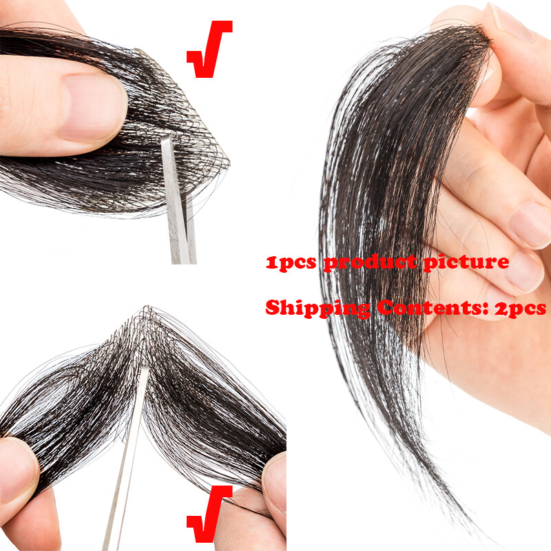 Bald Spot Human Hair Patch Toupee For Men Replacement Unit PU Ultra Thin Skin UK